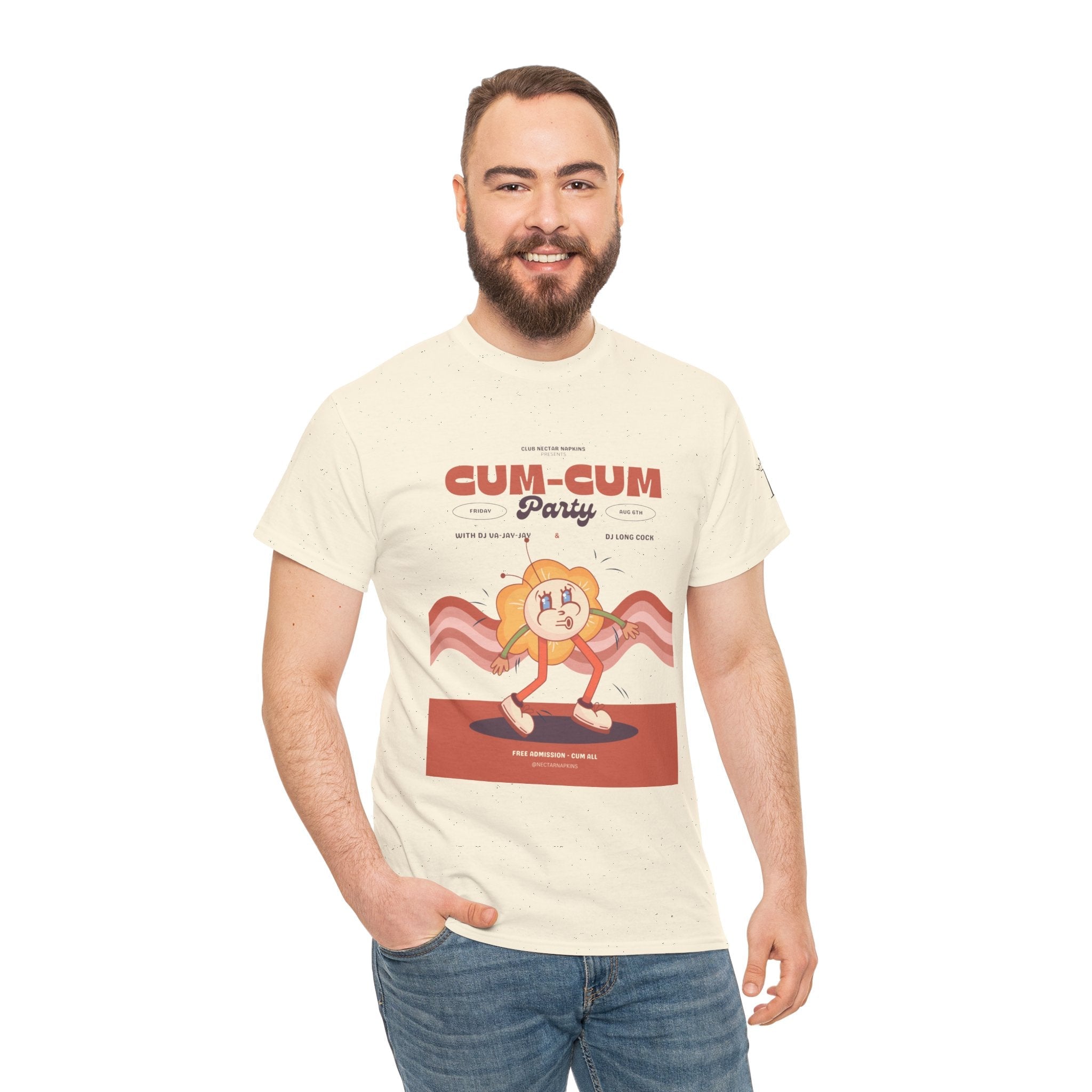 Cum-Cum Party | Mix & Match 100% Cotton Unisex Fun-Flirty Lovers’ Tees