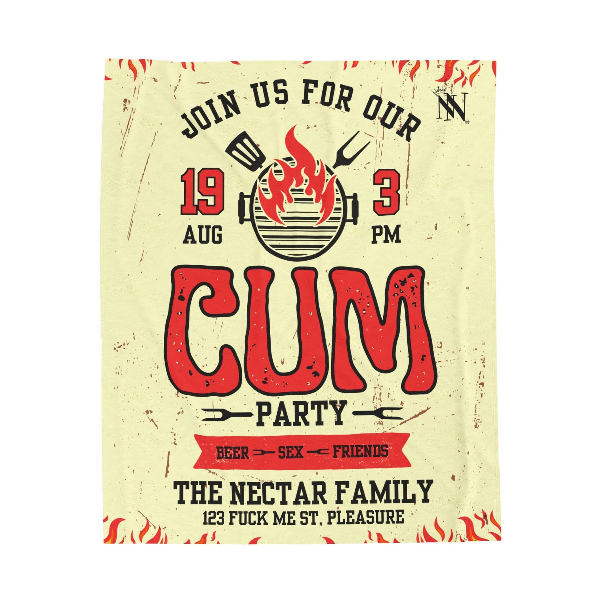 Cum Party | Mix & Match Fun-Flirty Loversā Blankets