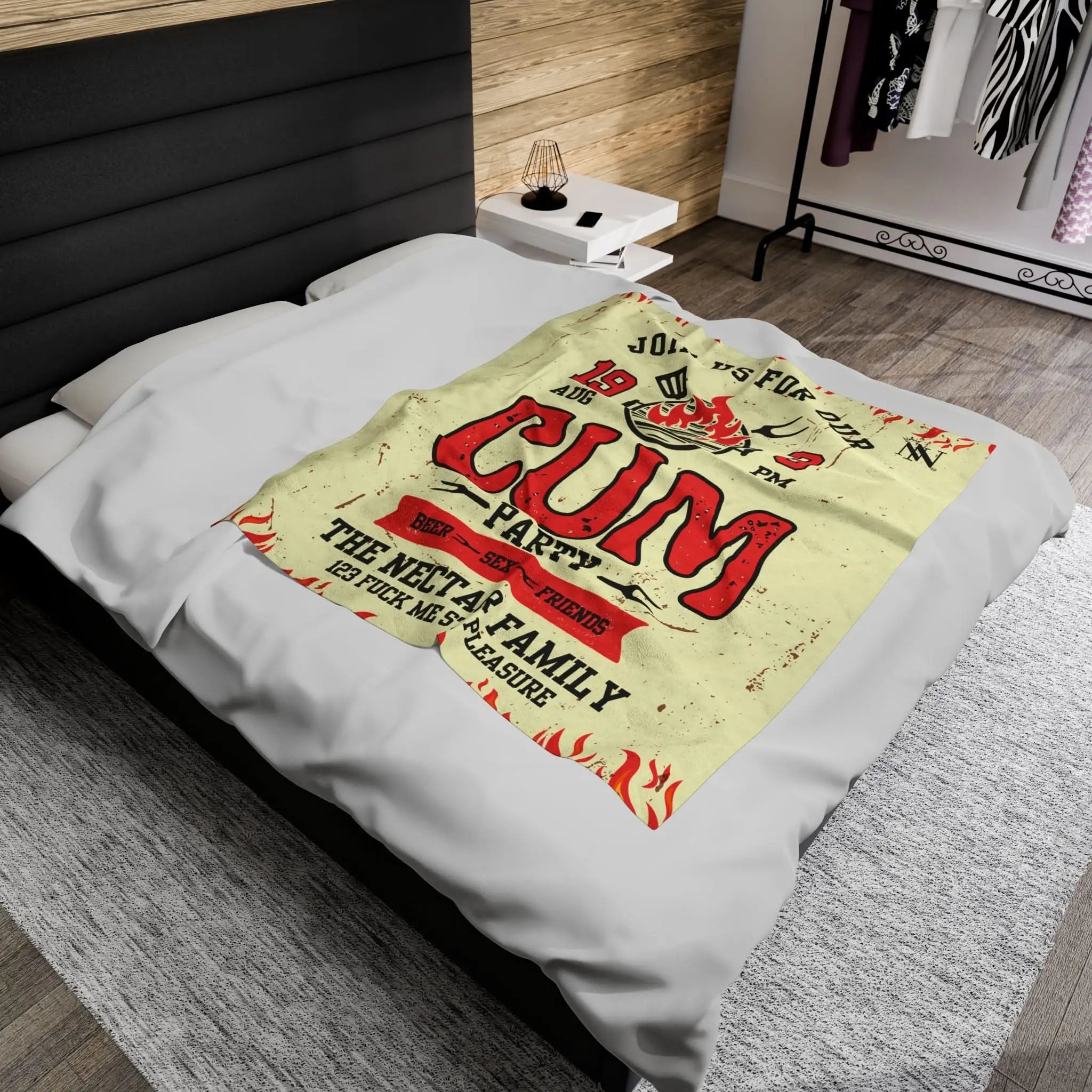 Cum Party | Mix & Match Fun-Flirty Lovers’ Blankets