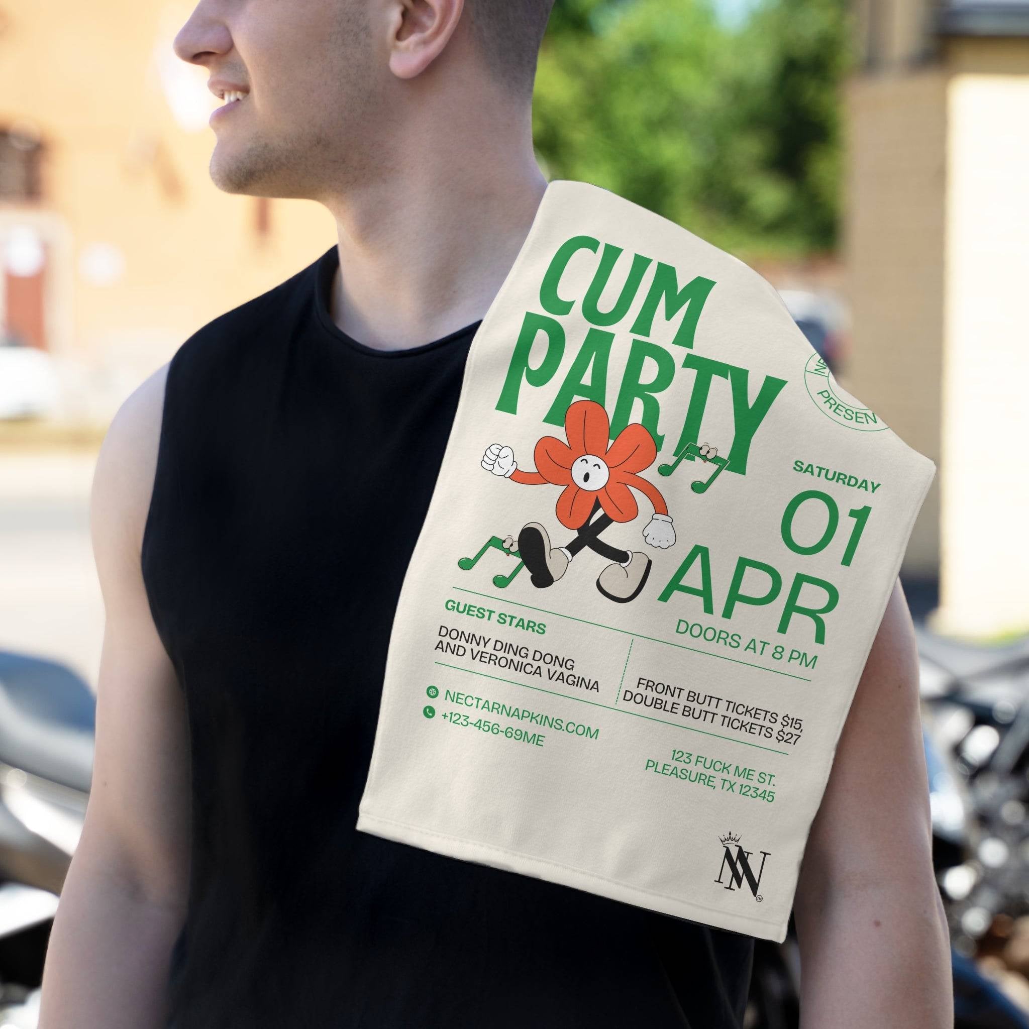 Cum Party | Mix & Match Soft Fun-Flirty Lovers’ Towels