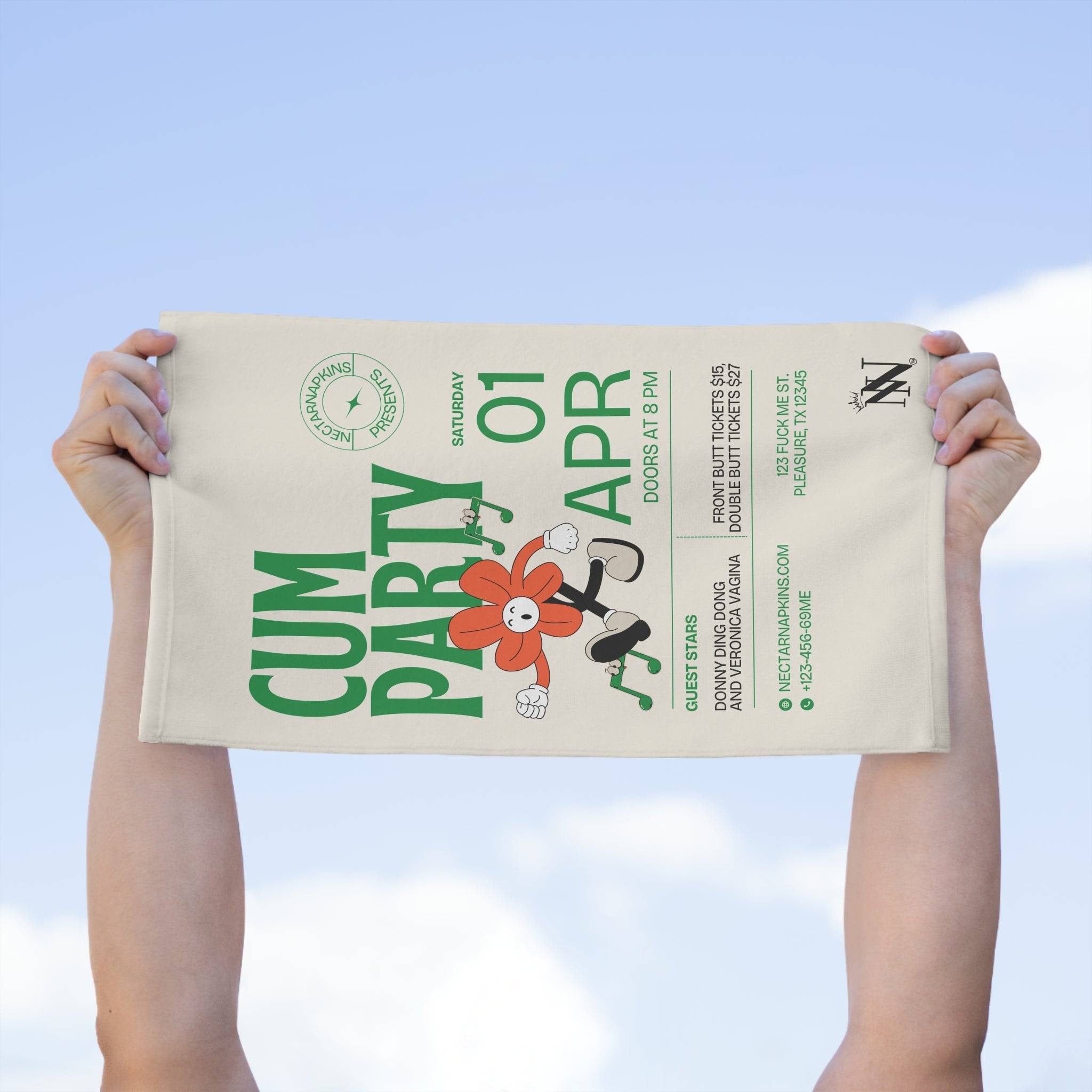 Cum Party | Mix & Match Soft Fun-Flirty Lovers’ Towels