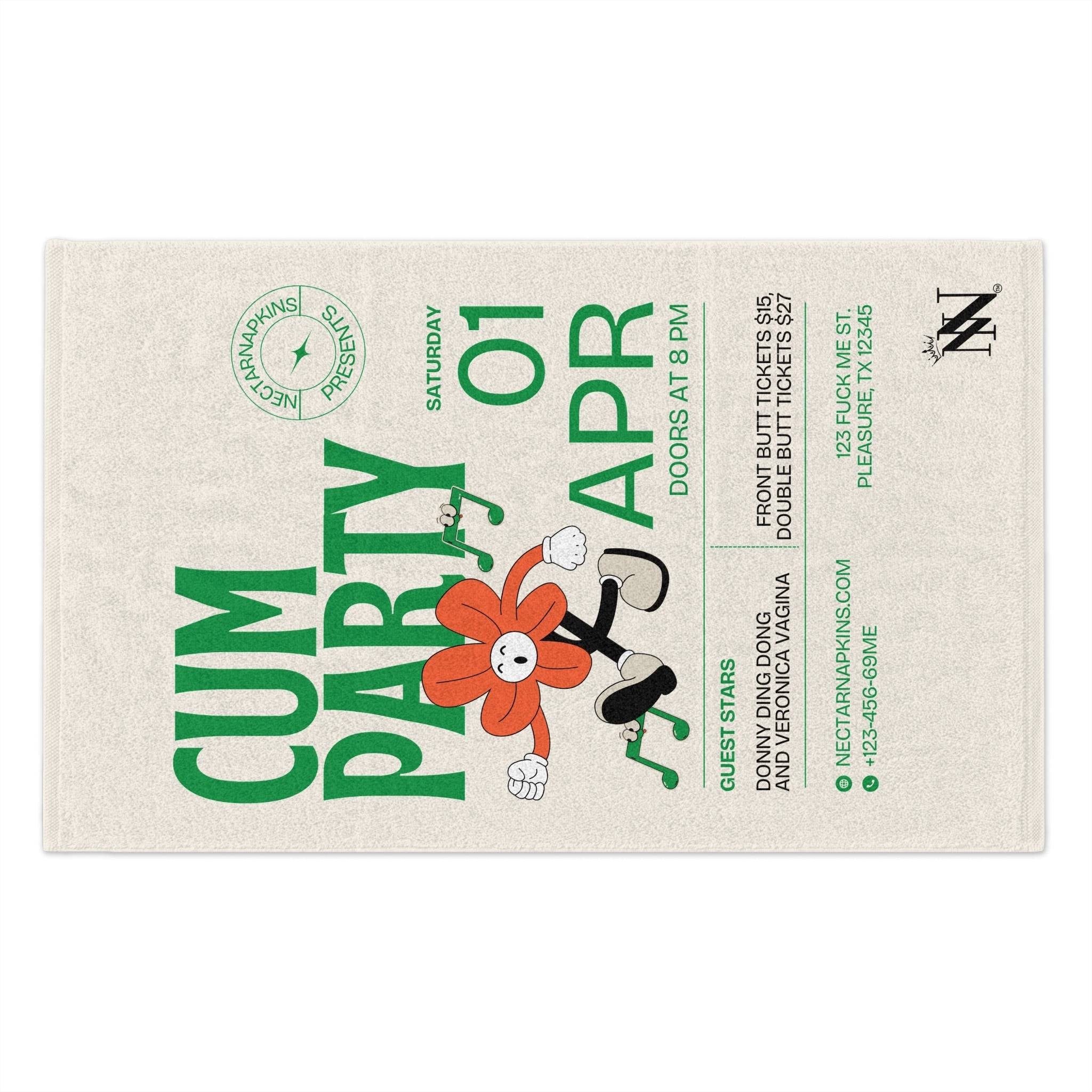 Cum Party | Mix & Match Soft Fun-Flirty Lovers’ Towels