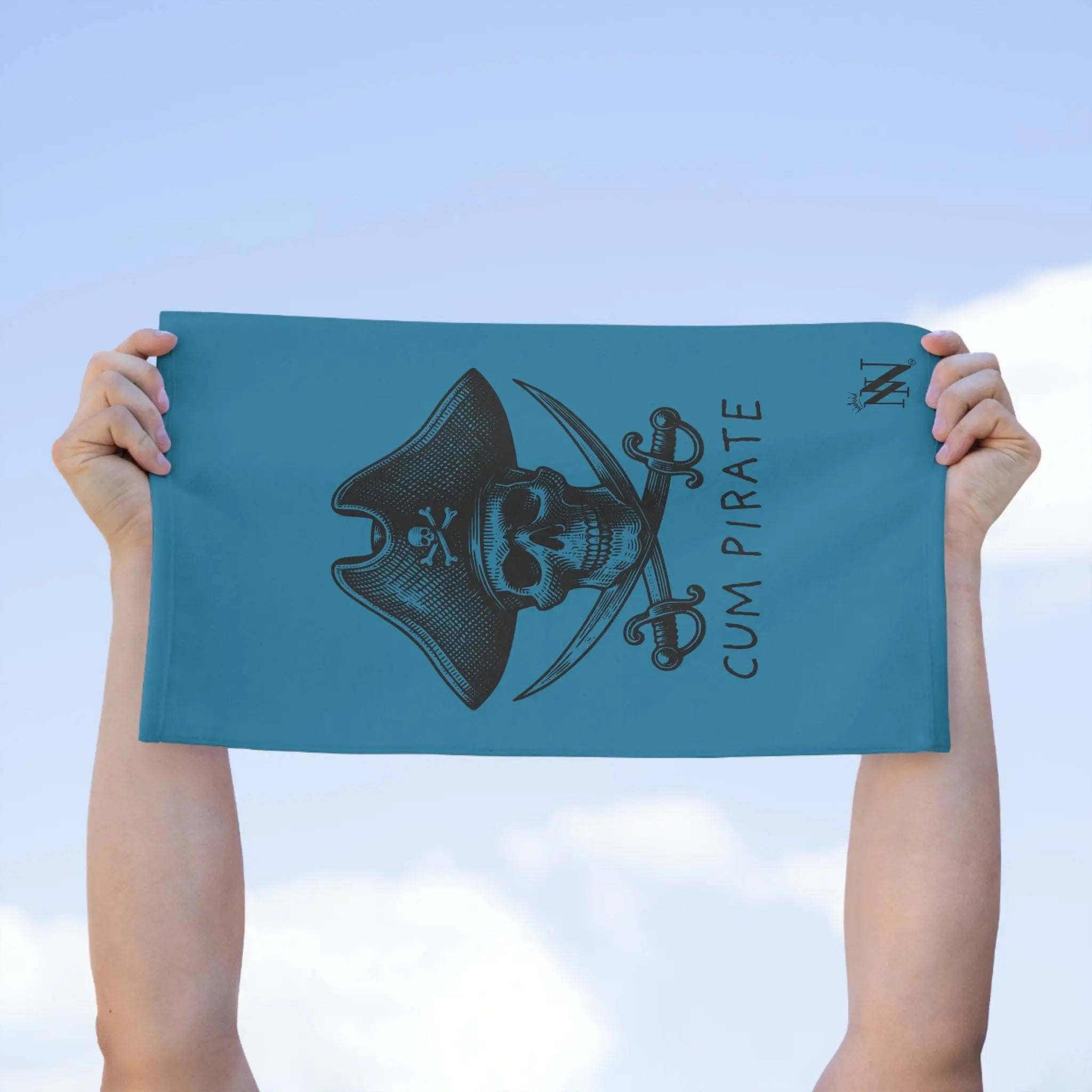 Cum Pirate Blue Mix & Match Soft Sex Towels | Flirty Lovers’ Gifts