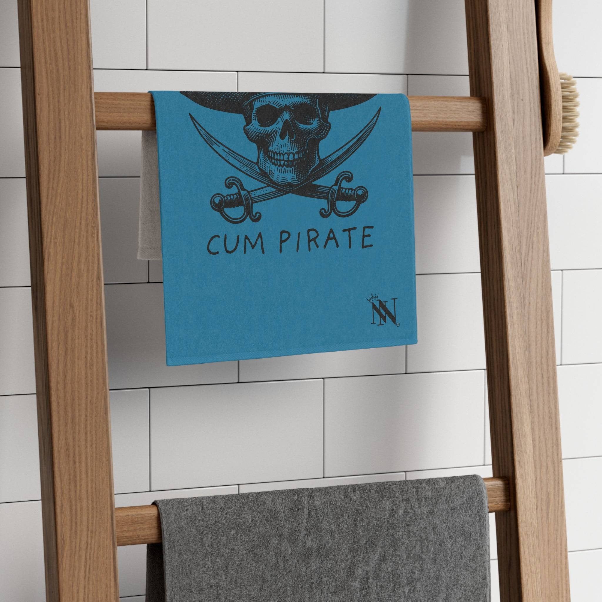 Cum Pirate Blue Mix & Match Soft Sex Towels | Flirty Lovers’ Gifts