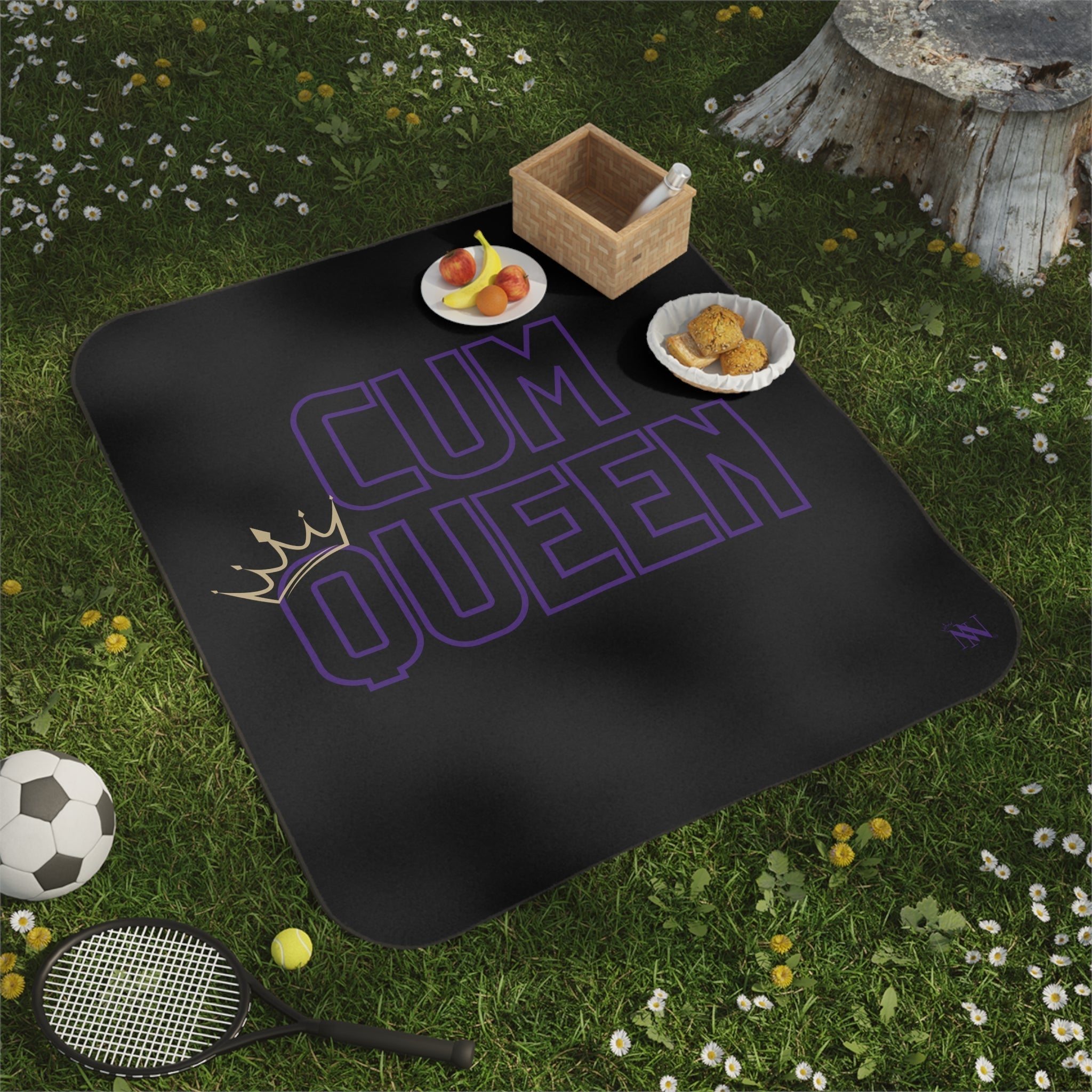 Cum Queen | Mix Match Fun-Flirty Lovers’ Water-Resistant Blankets