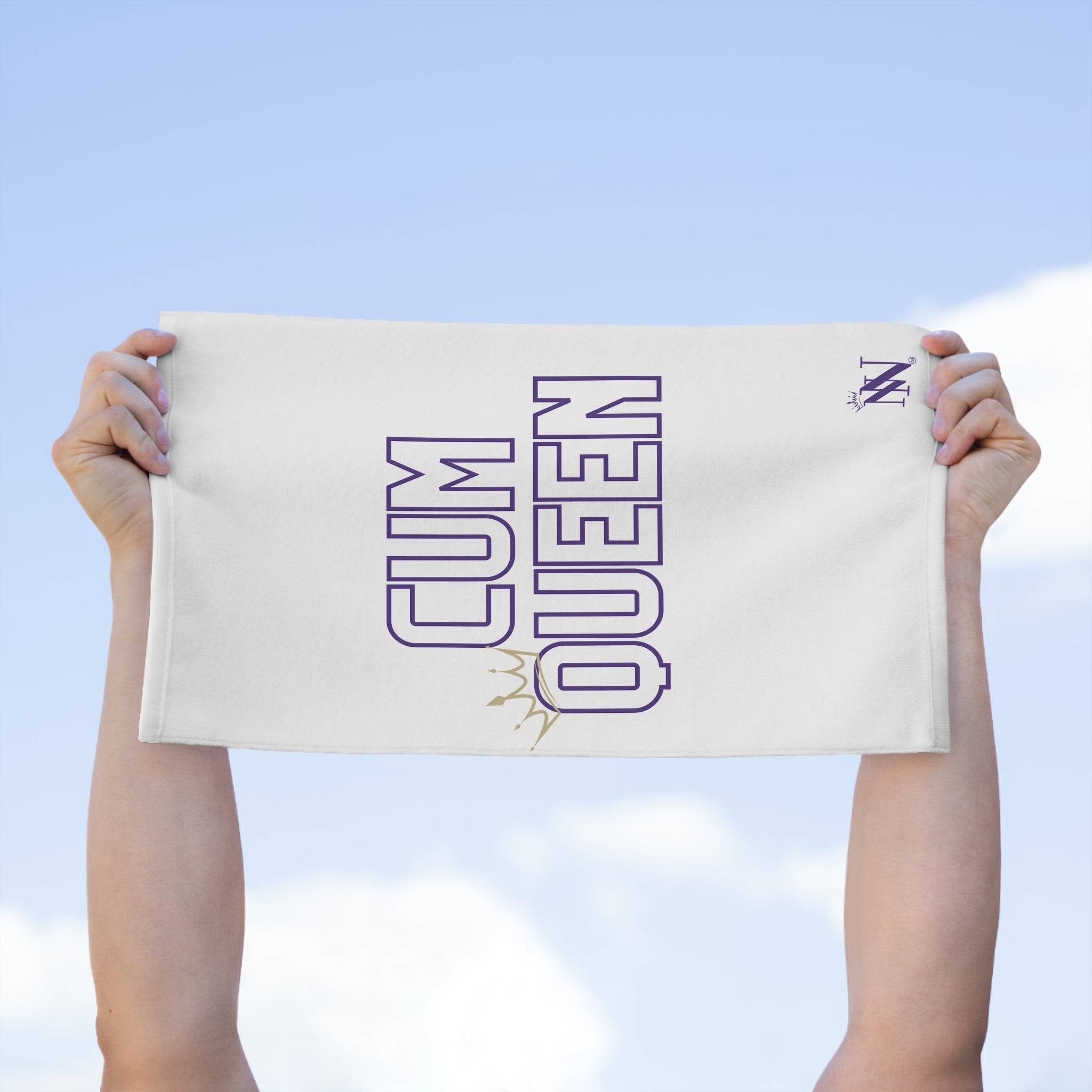 Cum Queen White | Mix & Match Soft Fun-Flirty Lovers’ Towels