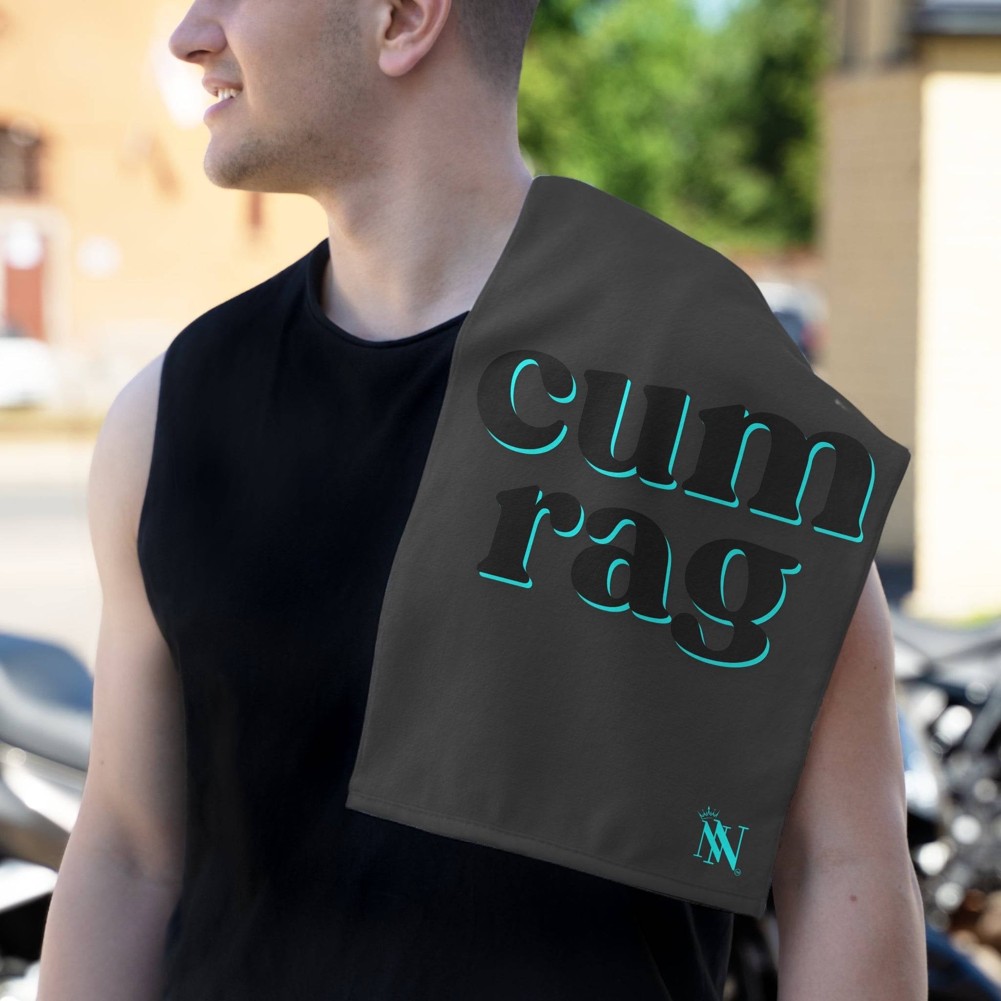 Cum Rag Dark Grey Mix & Match Soft Sex Towels | Flirty Lovers’ Gifts