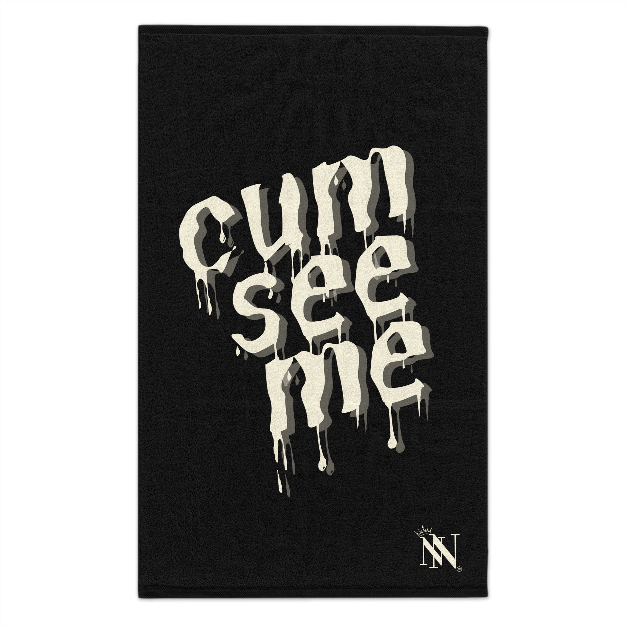 Cum See Me Black | Mix & Match Soft Fun-Flirty Lovers’ Towels