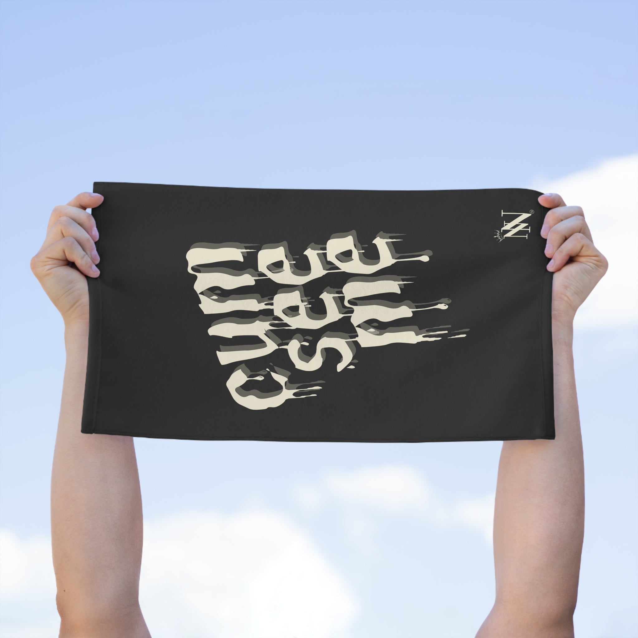 Cum See Me Black | Mix & Match Soft Fun-Flirty Lovers’ Towels