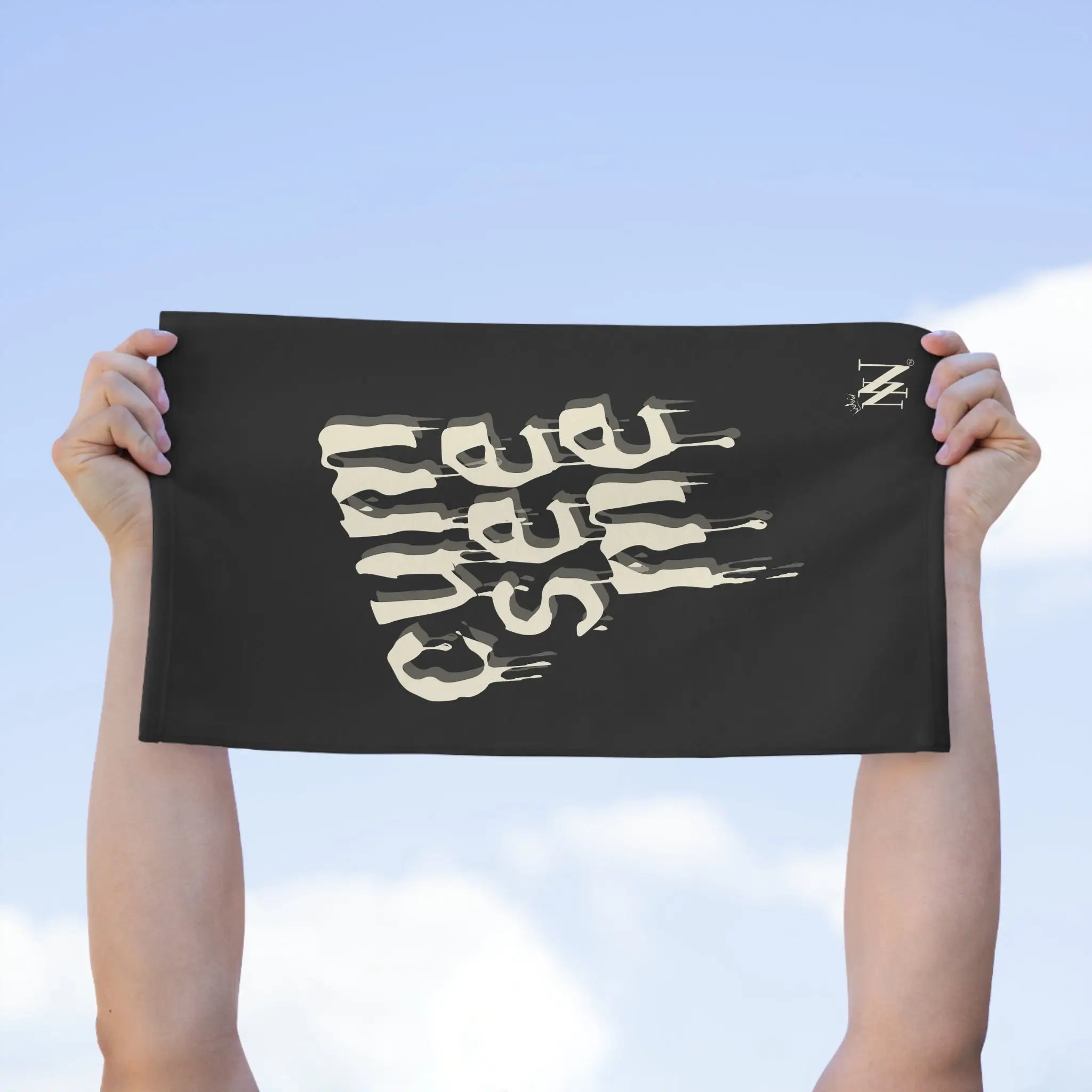 Cum See Me Black | Mix & Match Soft Fun-Flirty Lovers’ Towels
