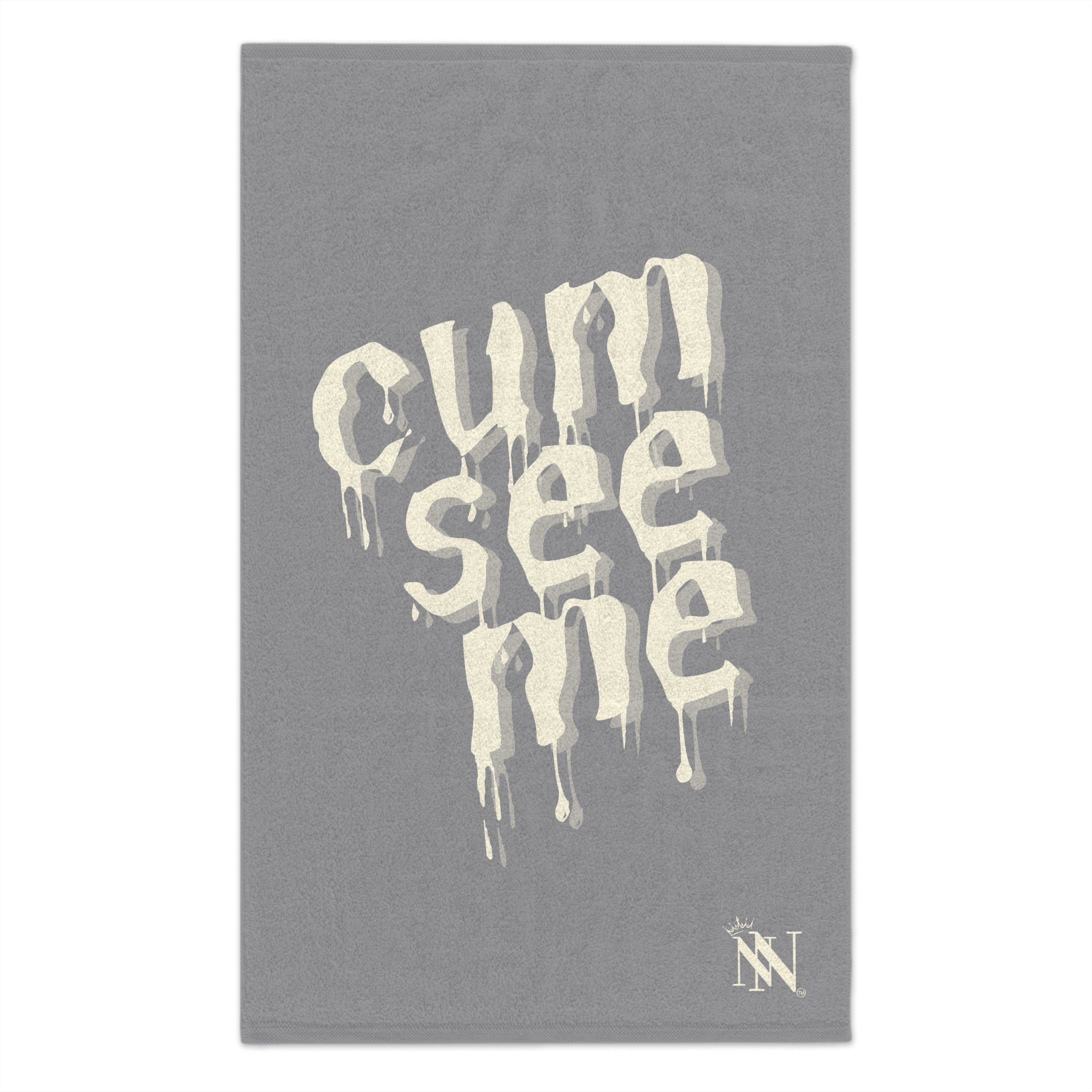 Cum See Me Grey | Mix & Match Soft Fun-Flirty Lovers’ Towels