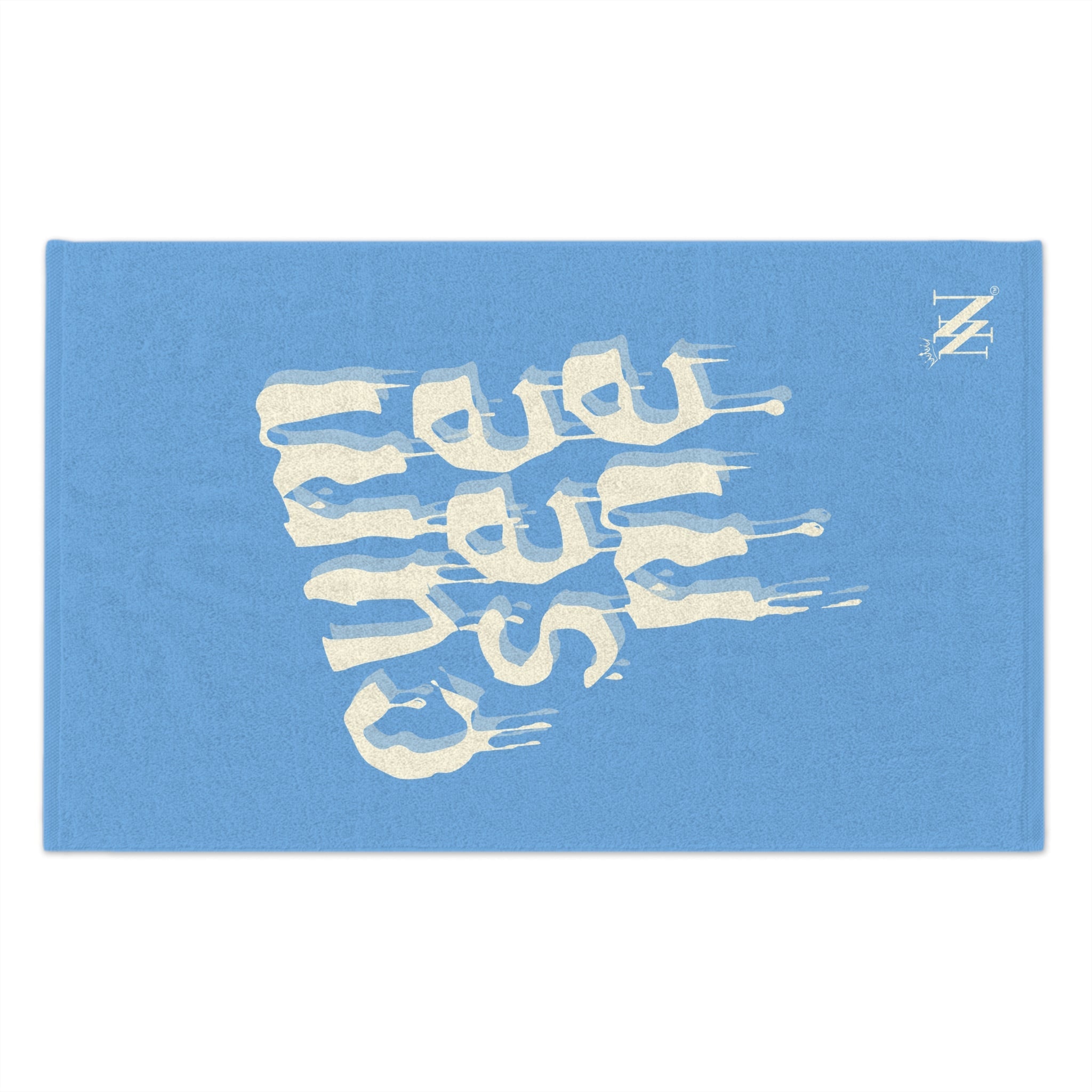 Cum See Me Light Blue | Mix & Match Soft Fun-Flirty Lovers’ Towels