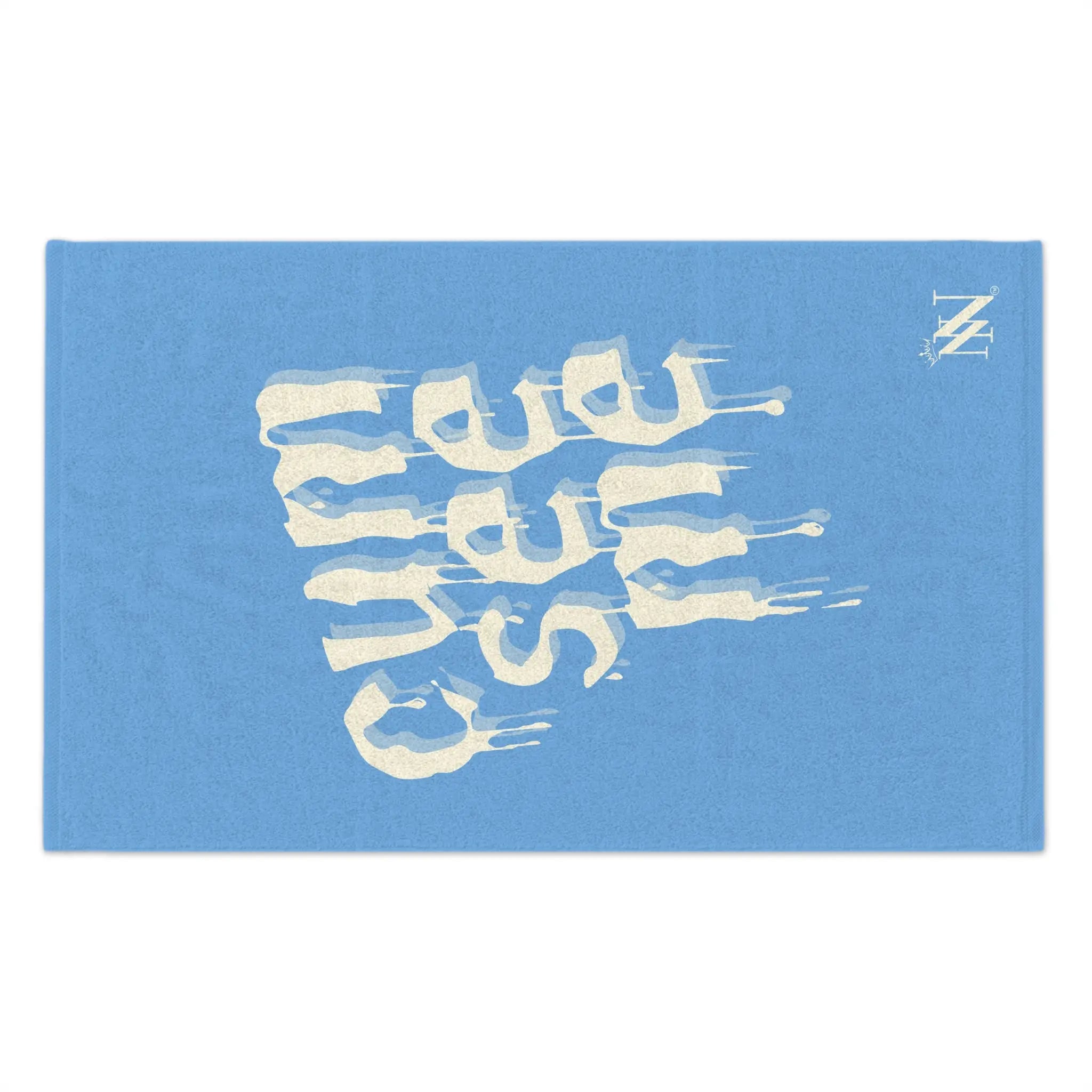 Cum See Me Light Blue | Mix & Match Soft Fun-Flirty Lovers’ Towels