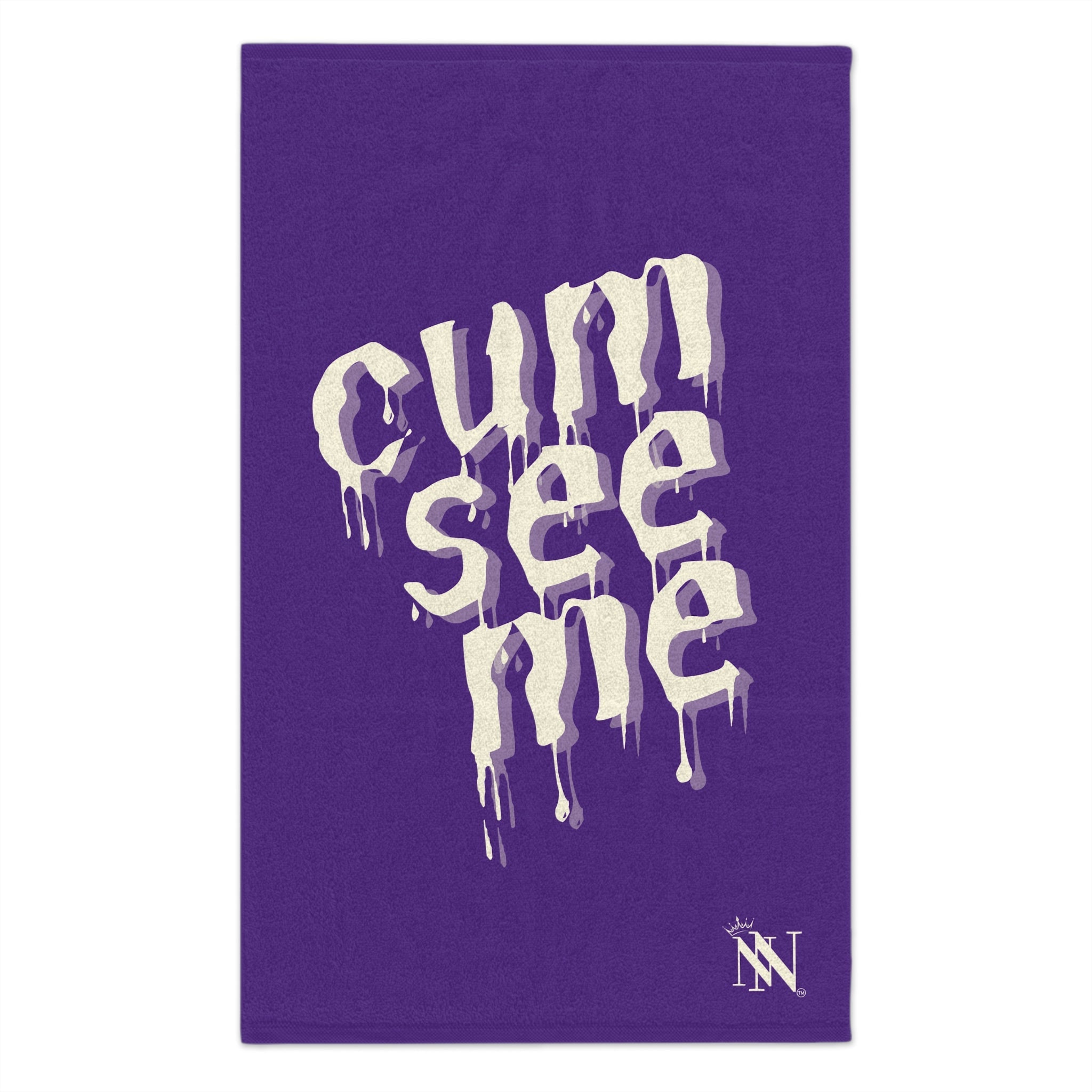 Cum See Me Purple | Mix & Match Soft Fun-Flirty Lovers’ Towels