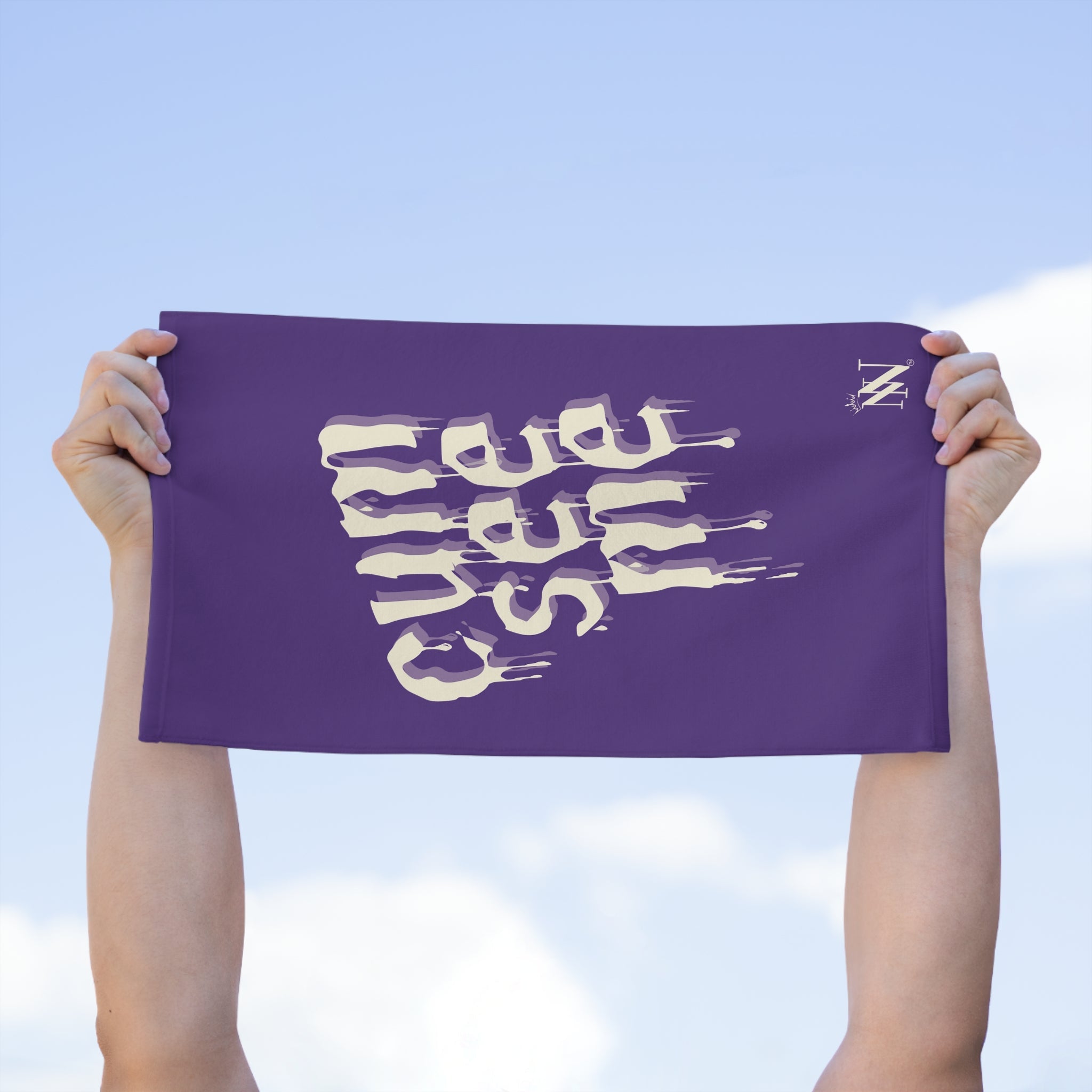 Cum See Me Purple | Mix & Match Soft Fun-Flirty Lovers’ Towels