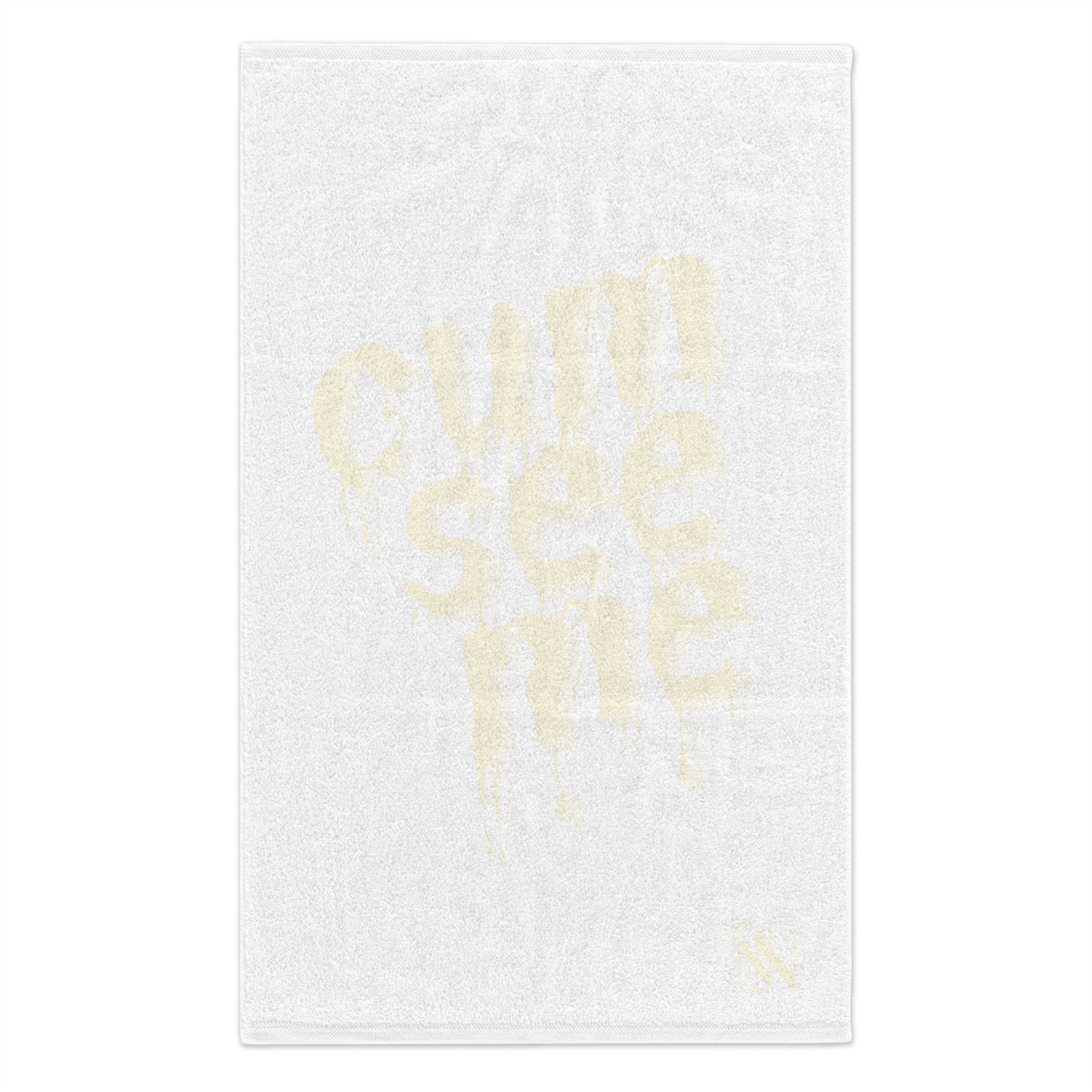 Cum See Me White | Mix & Match Soft Fun-Flirty Lovers’ Towels
