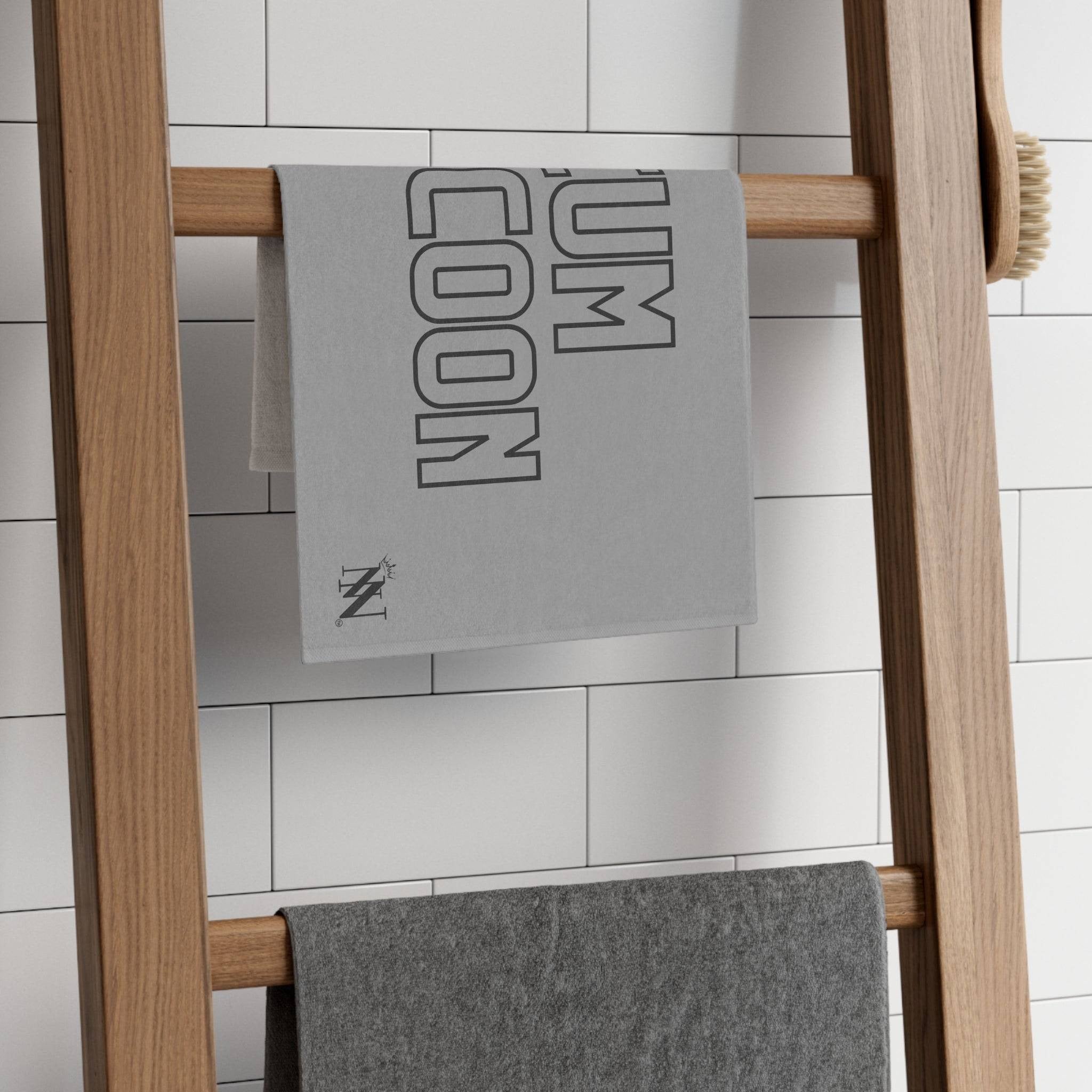 Cum Tycoon Light Grey Mix & Match Soft Sex Towels | Flirty Lovers’ Gifts