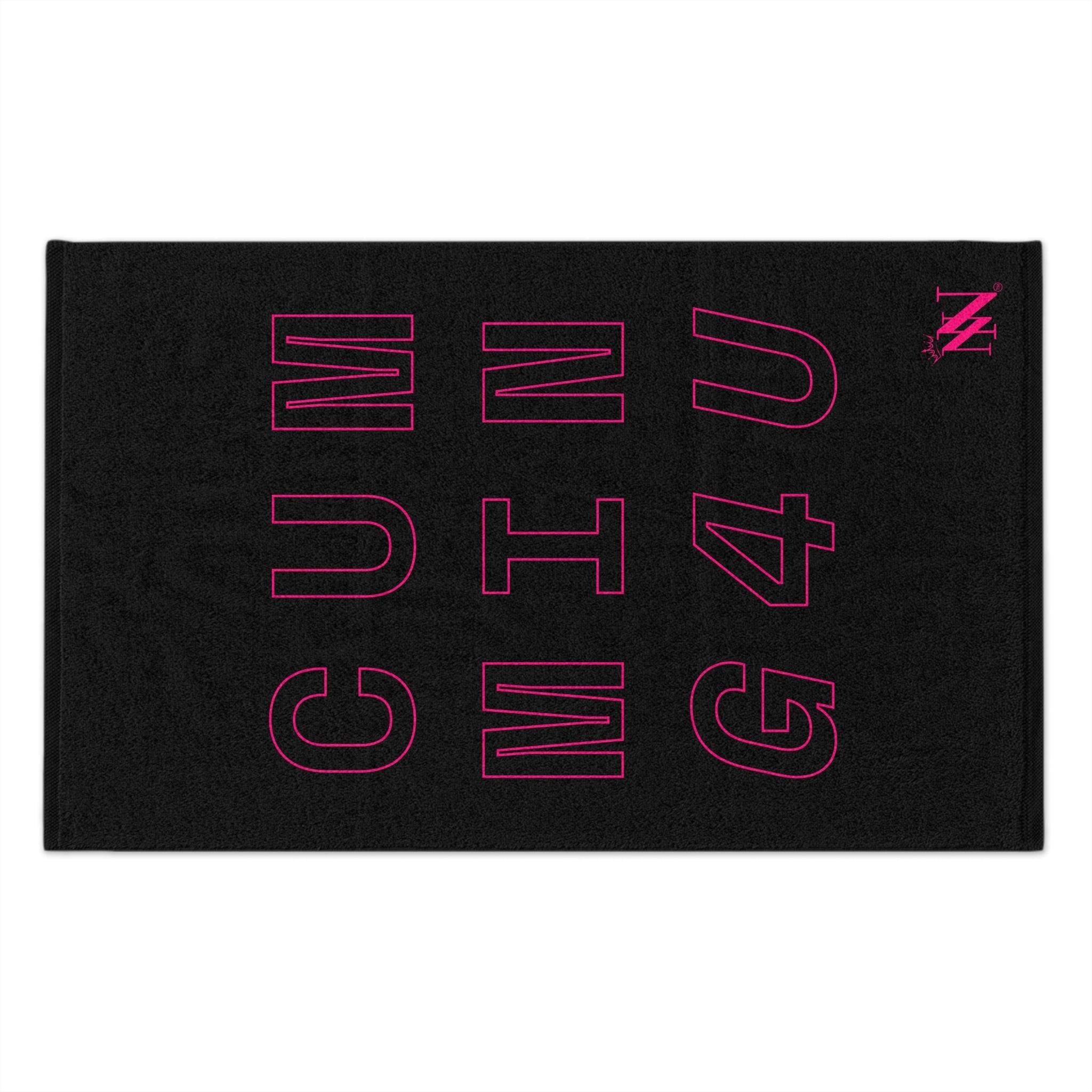 Cumming 4 U Pink Black Mix & Match Soft Sex Towels | Flirty Lovers’ Gifts