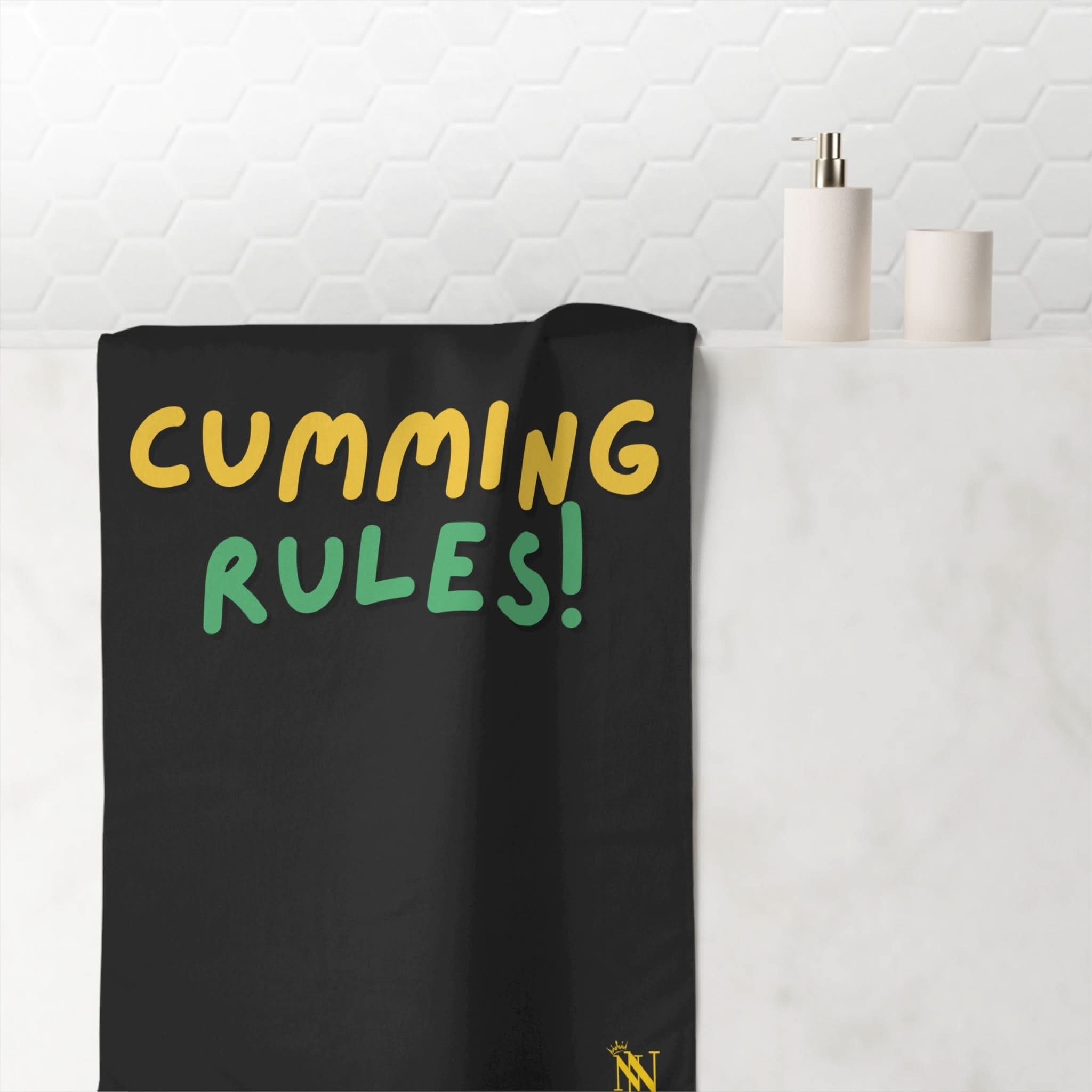 Cumming Rules | Mix & Match Naughty XL Fun-Flirty Lovers’ Towels