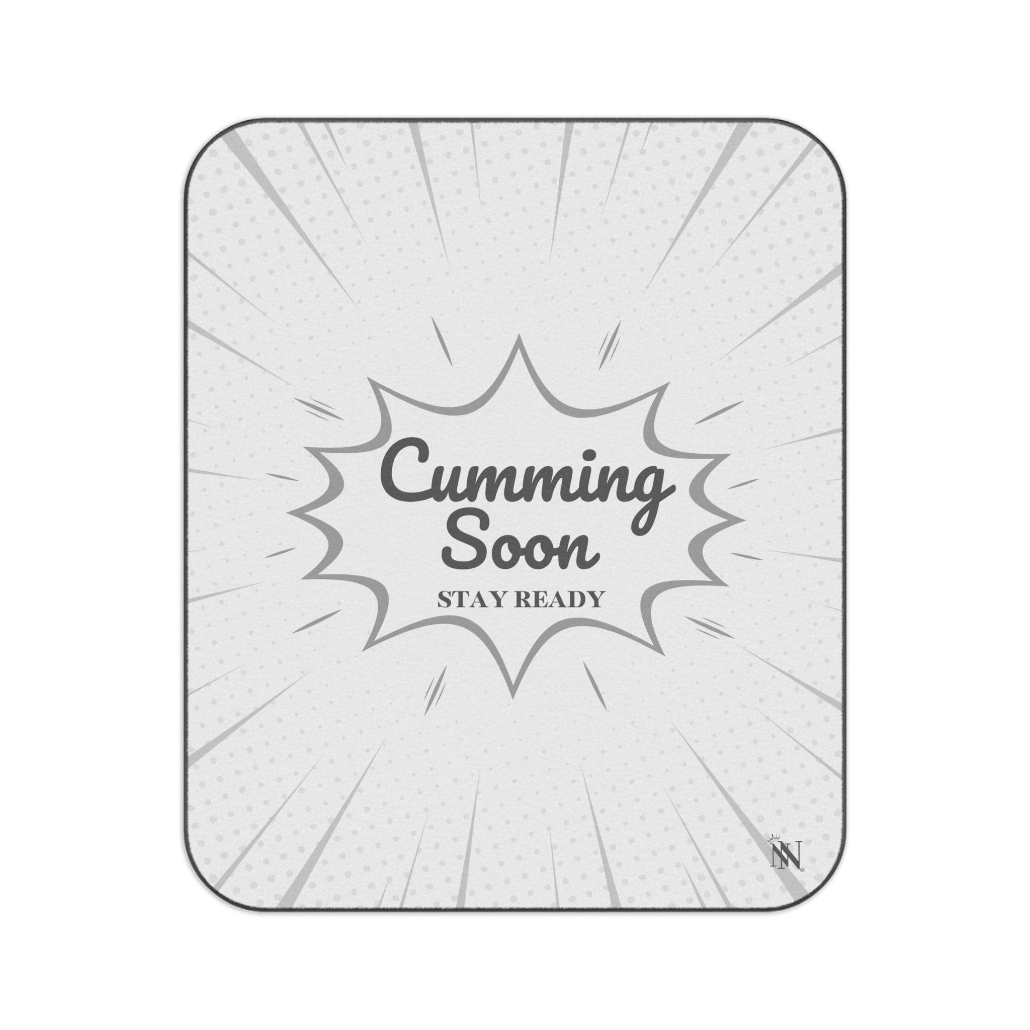 Cumming Soon | Mix Match Fun-Flirty Lovers’ Water-Resistant Blankets