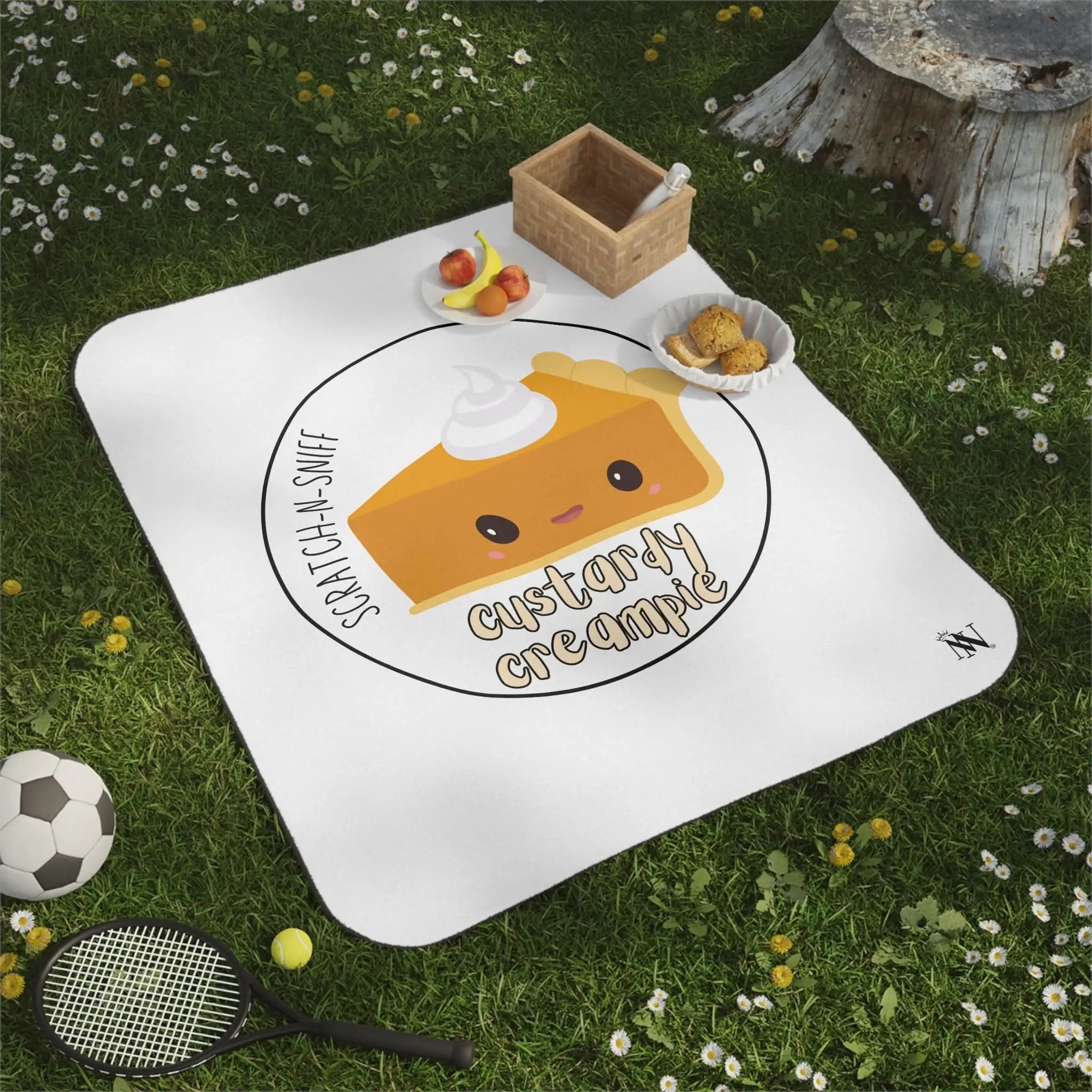 Custardy Creampie Scratch N Sniff | Mix Match Fun-Flirty Lovers’ Water-Resistant Blankets