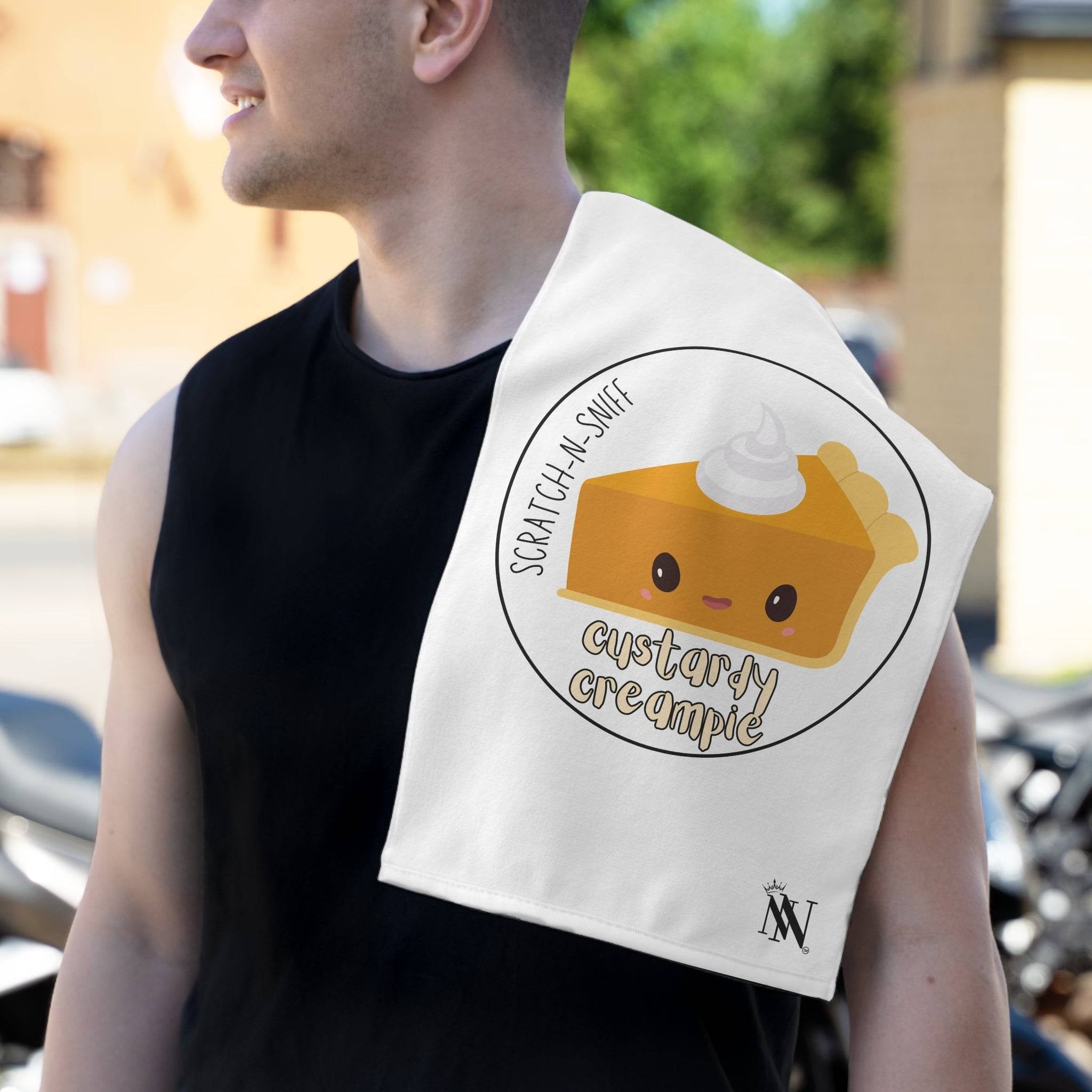 Custardy Creampie Scratch-N-Sniff | Mix & Match Soft Fun-Flirty Lovers’ Towels