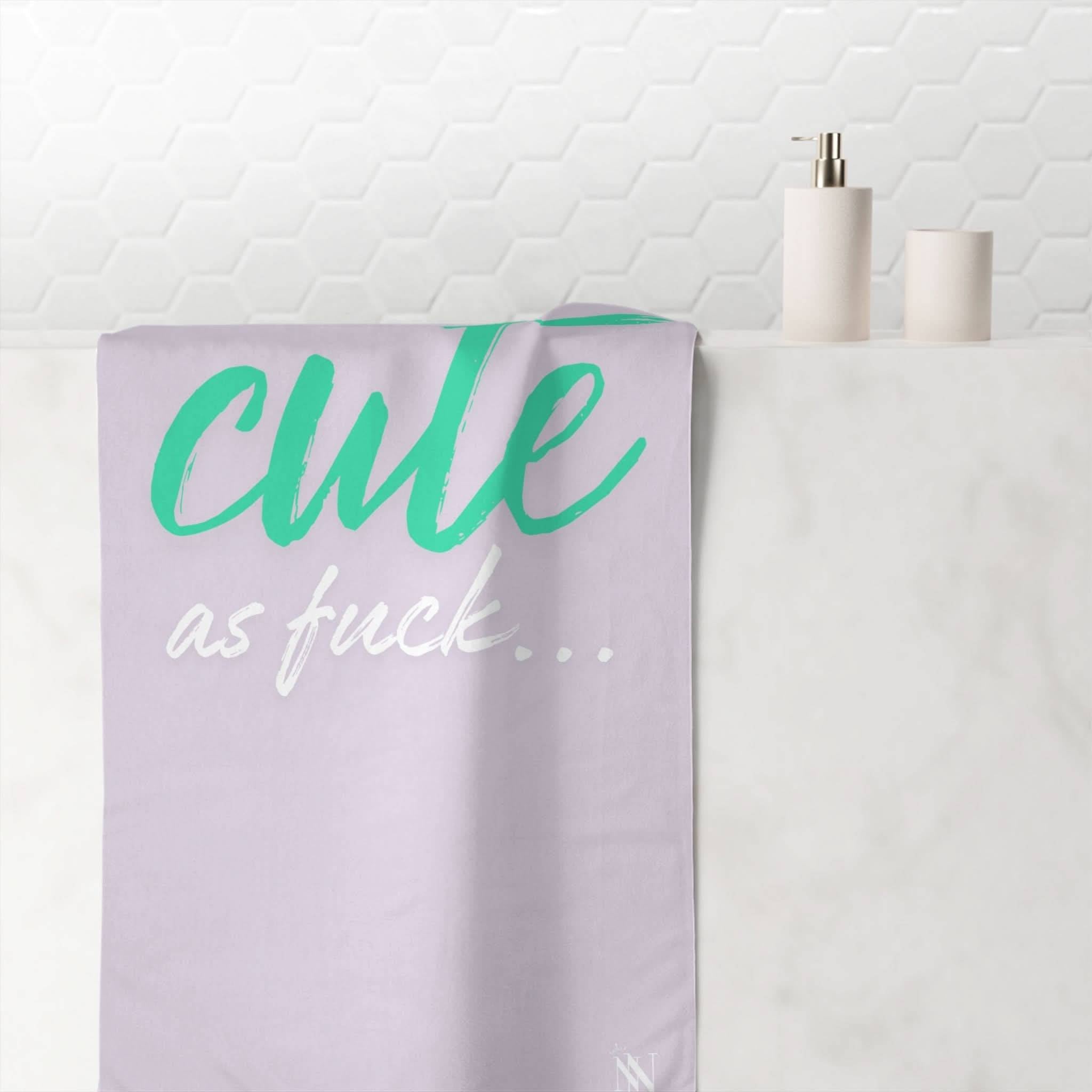 Cute As Fuck | Mix & Match Naughty XL Fun-Flirty Lovers’ Towels