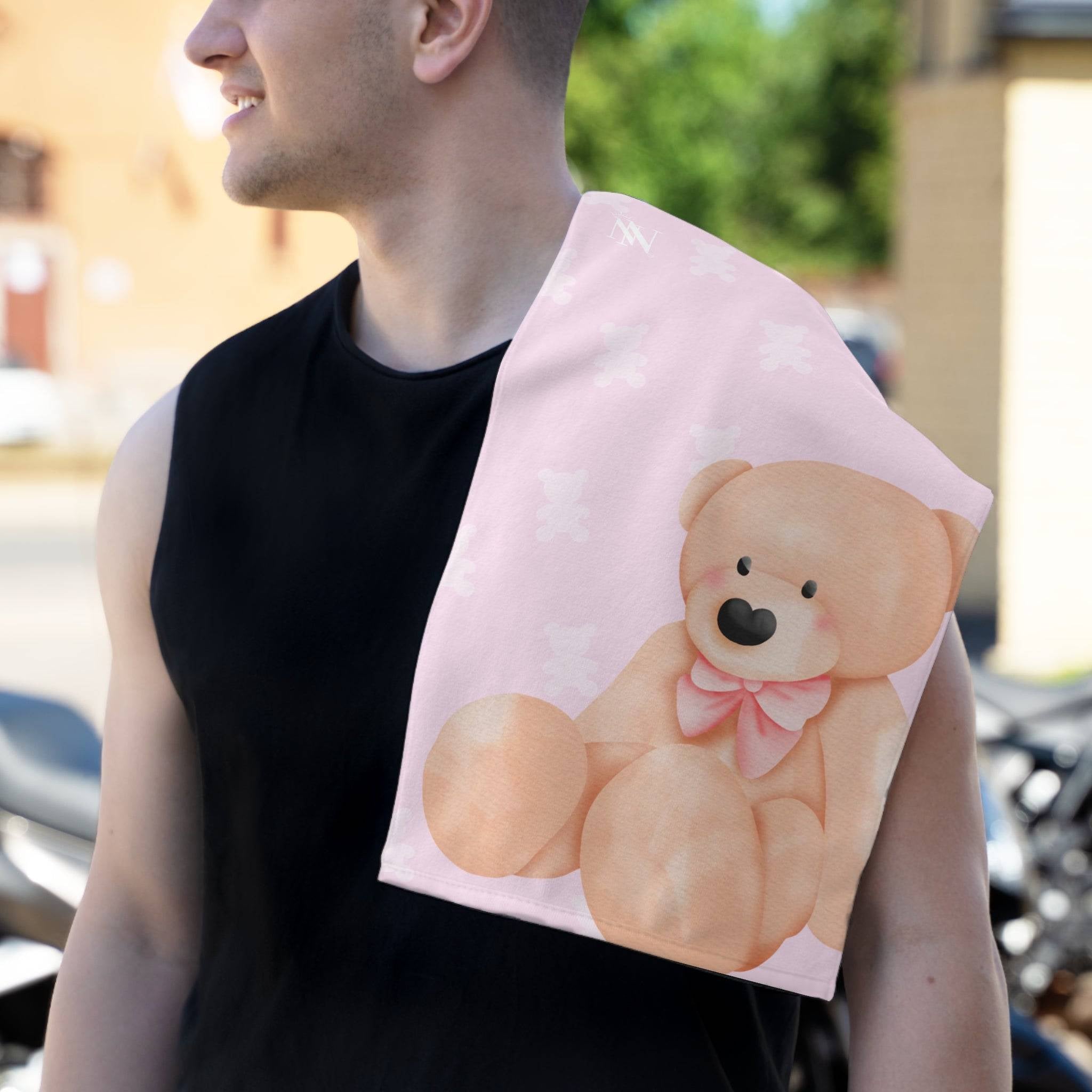 Cute Teddy Bear | Mix & Match Soft Fun-Flirty Lovers’ Towels