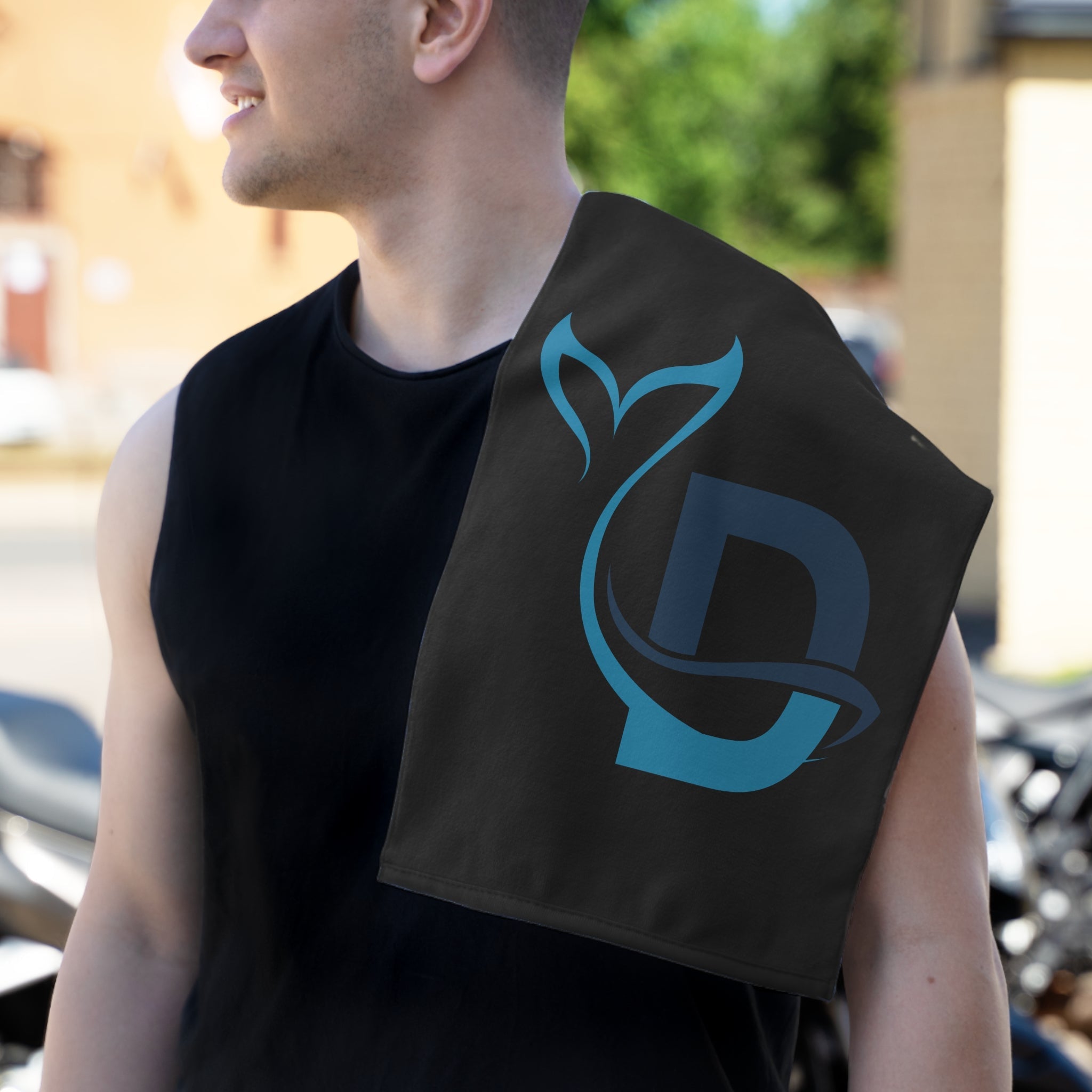 D Tails Black | Mix & Match Soft Fun-Flirty Lovers’ Towels