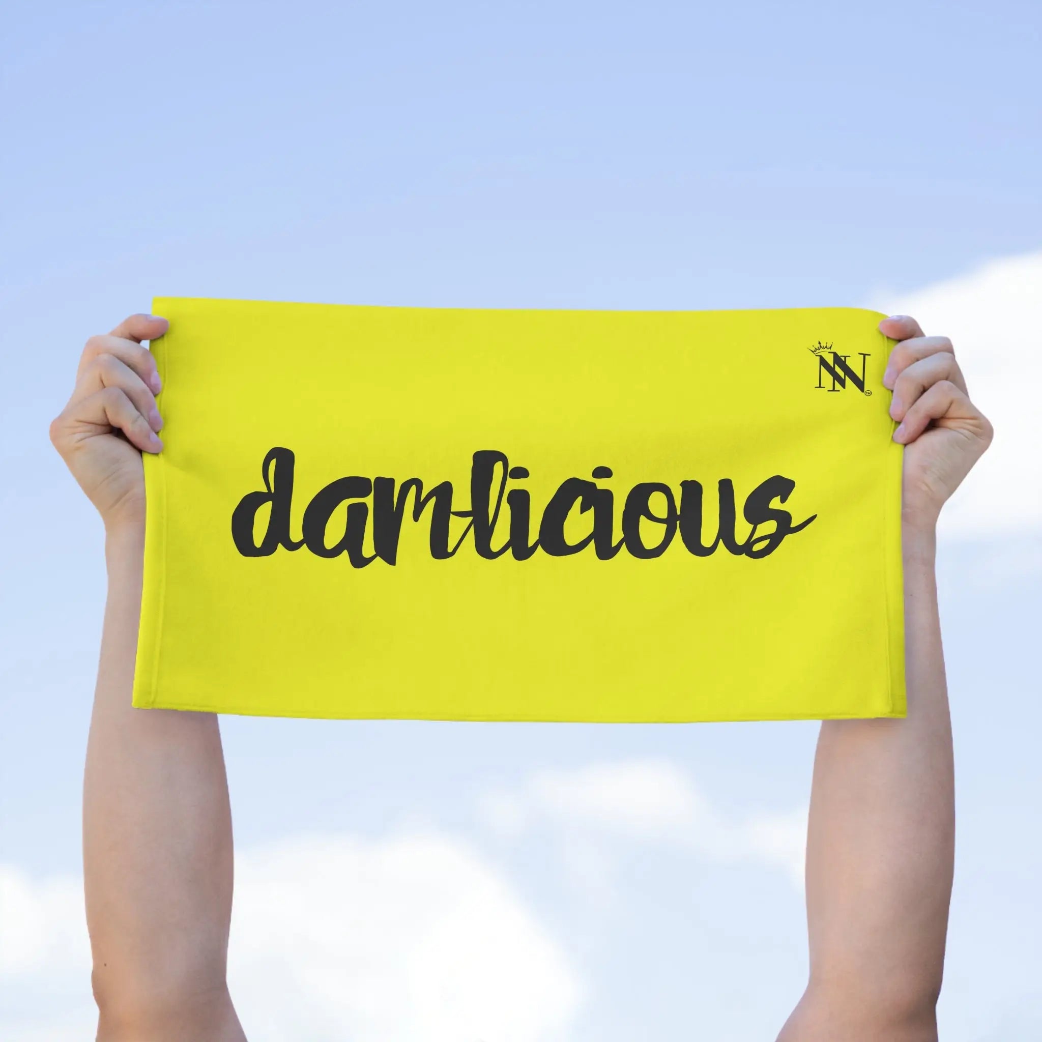 Dam-licious Neon Yellow | Mix & Match Soft Fun-Flirty Lovers’ Towels
