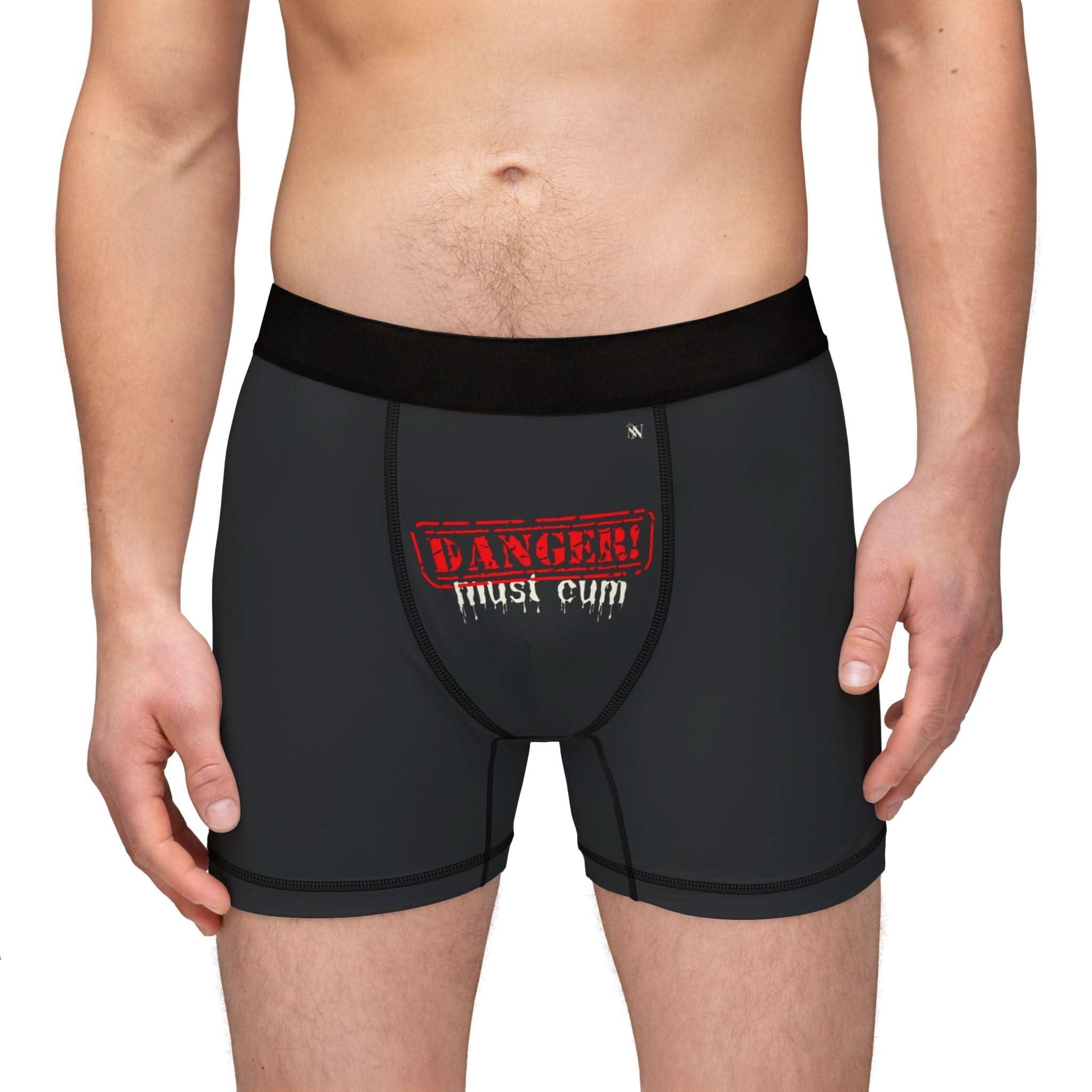 Danger: Must Cum | Mix & Match Fun-Flirty Lovers’ Boxer Briefs