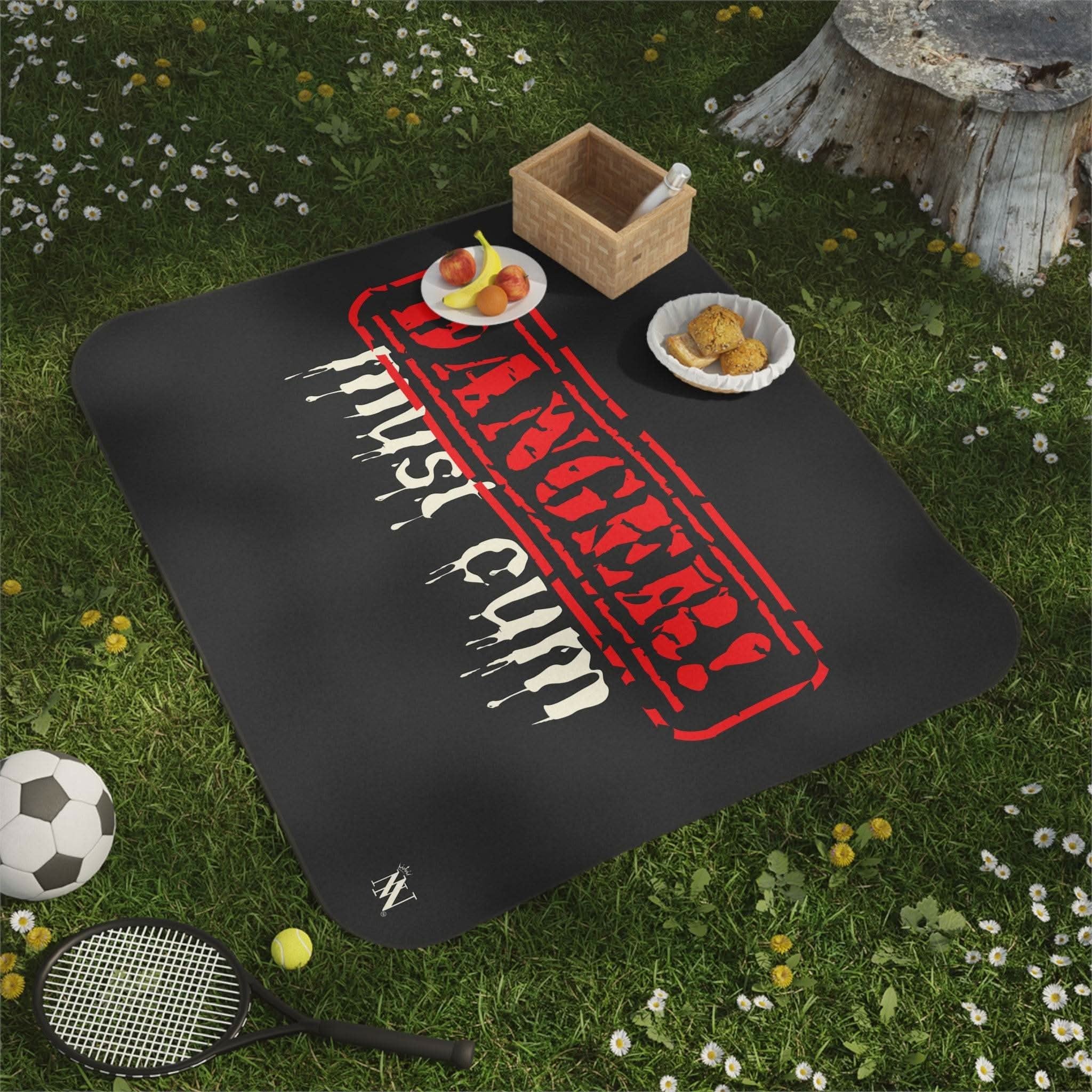 Danger Must Cum | Mix Match Fun-Flirty Lovers’ Water-Resistant Blankets