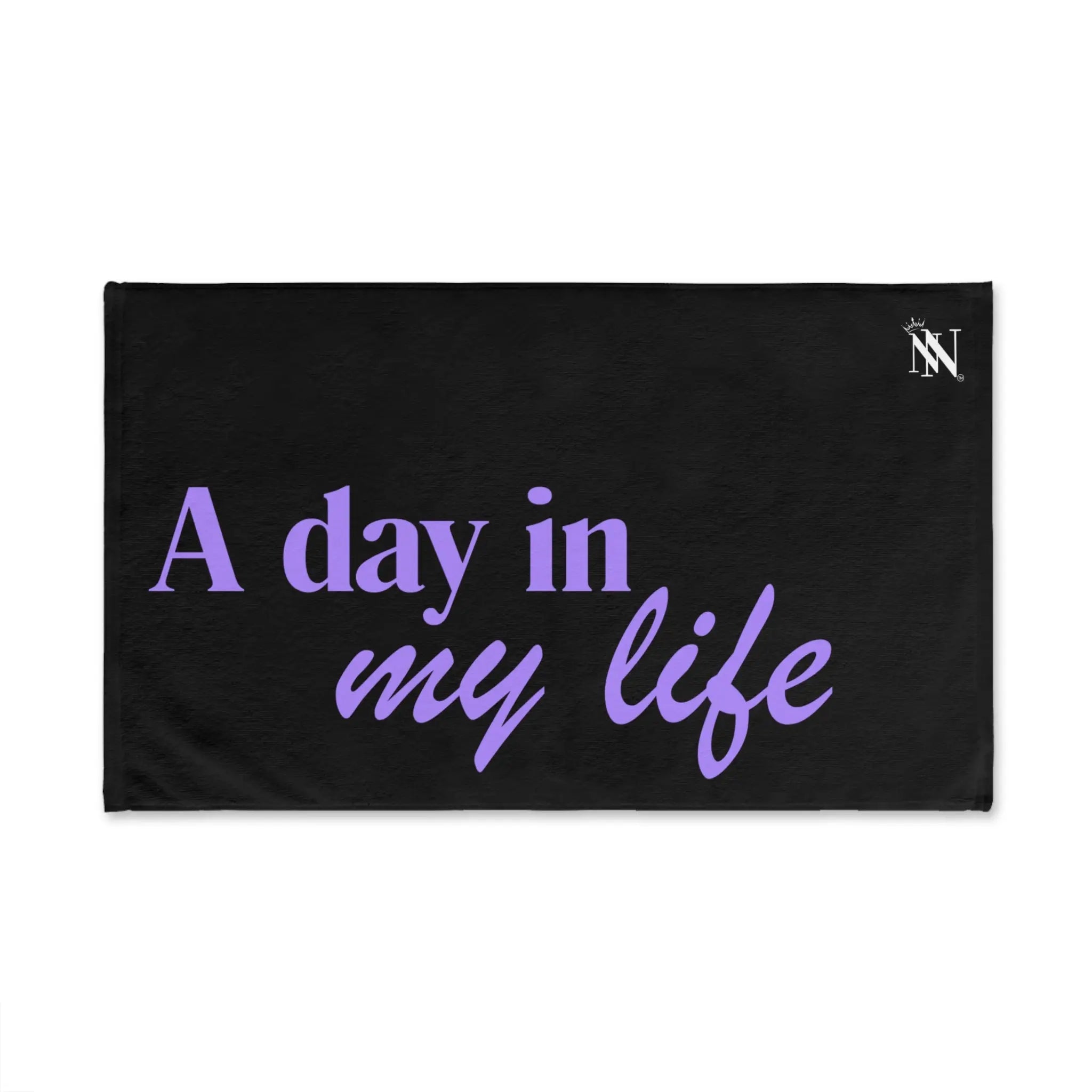 Day My Life Black | Mix & Match Soft Fun-Flirty Lovers’ Towels
