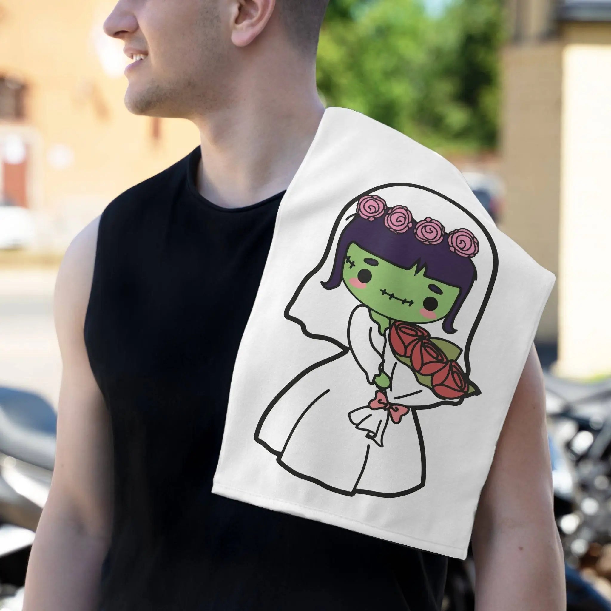 Dead Bride Doll | Mix & Match Soft Fun-Flirty Lovers’ Towels