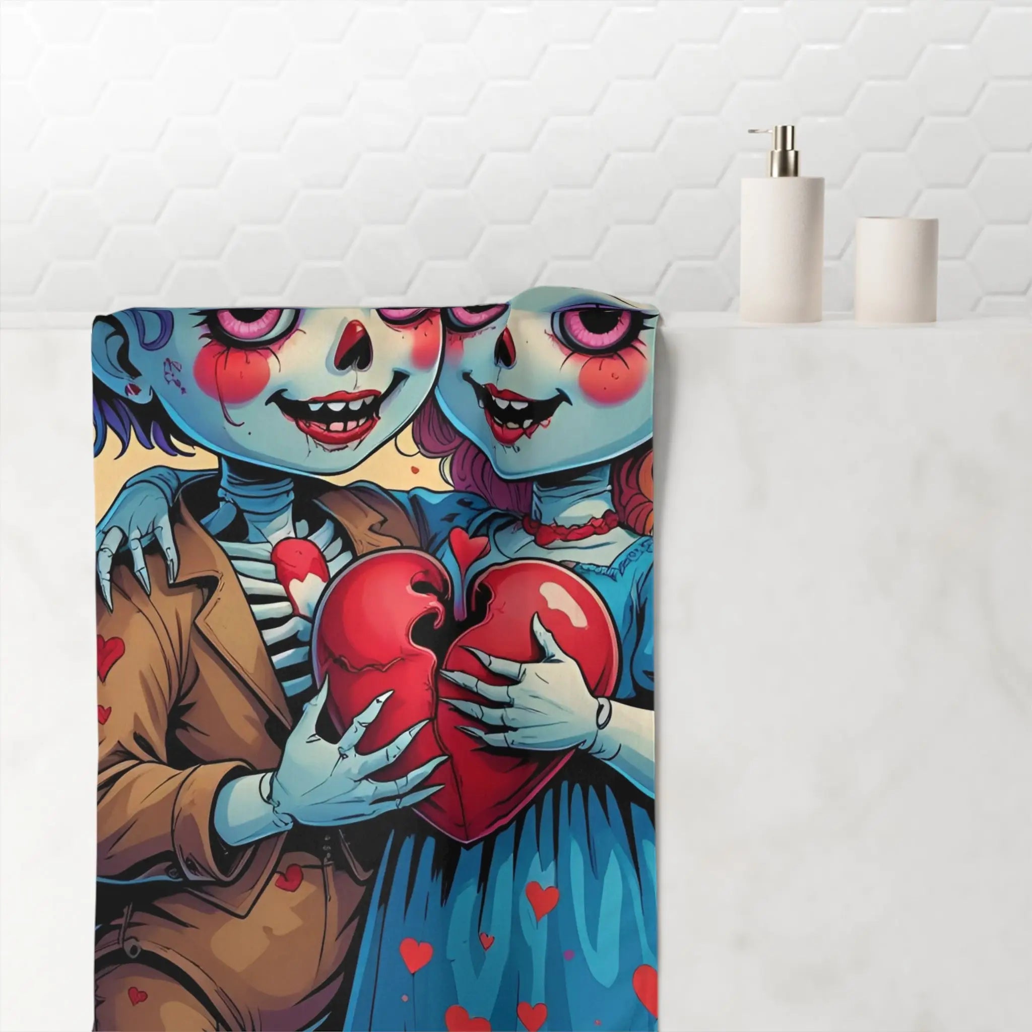 Dead Dolls in Love | Mix & Match XL Fun-Flirty Loversβ Towels