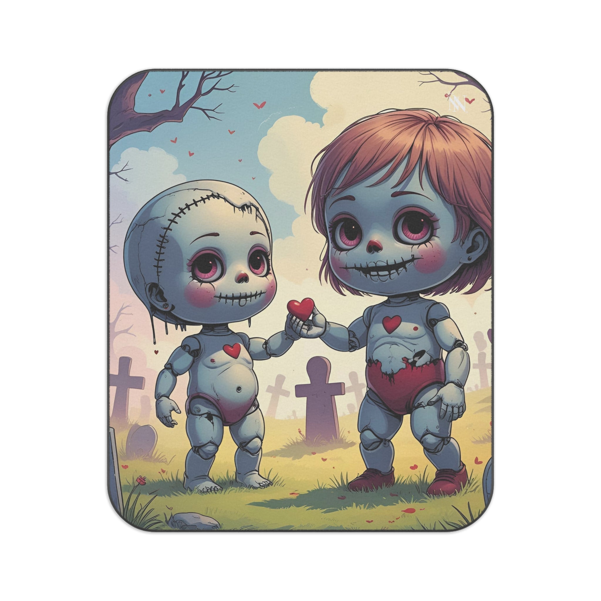 Dead Dolls Love | Mix Match Fun-Flirty Lovers’ Water-Resistant Blankets