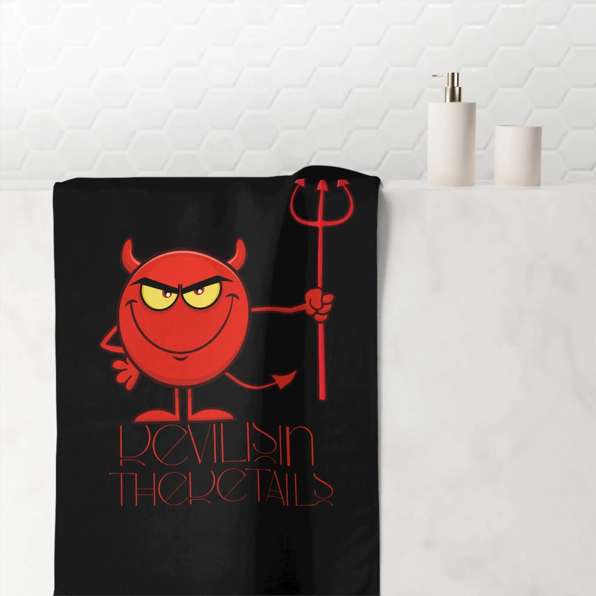 Devil is in The Details | Mix & Match XL Fun-Flirty Lovers’ Towels