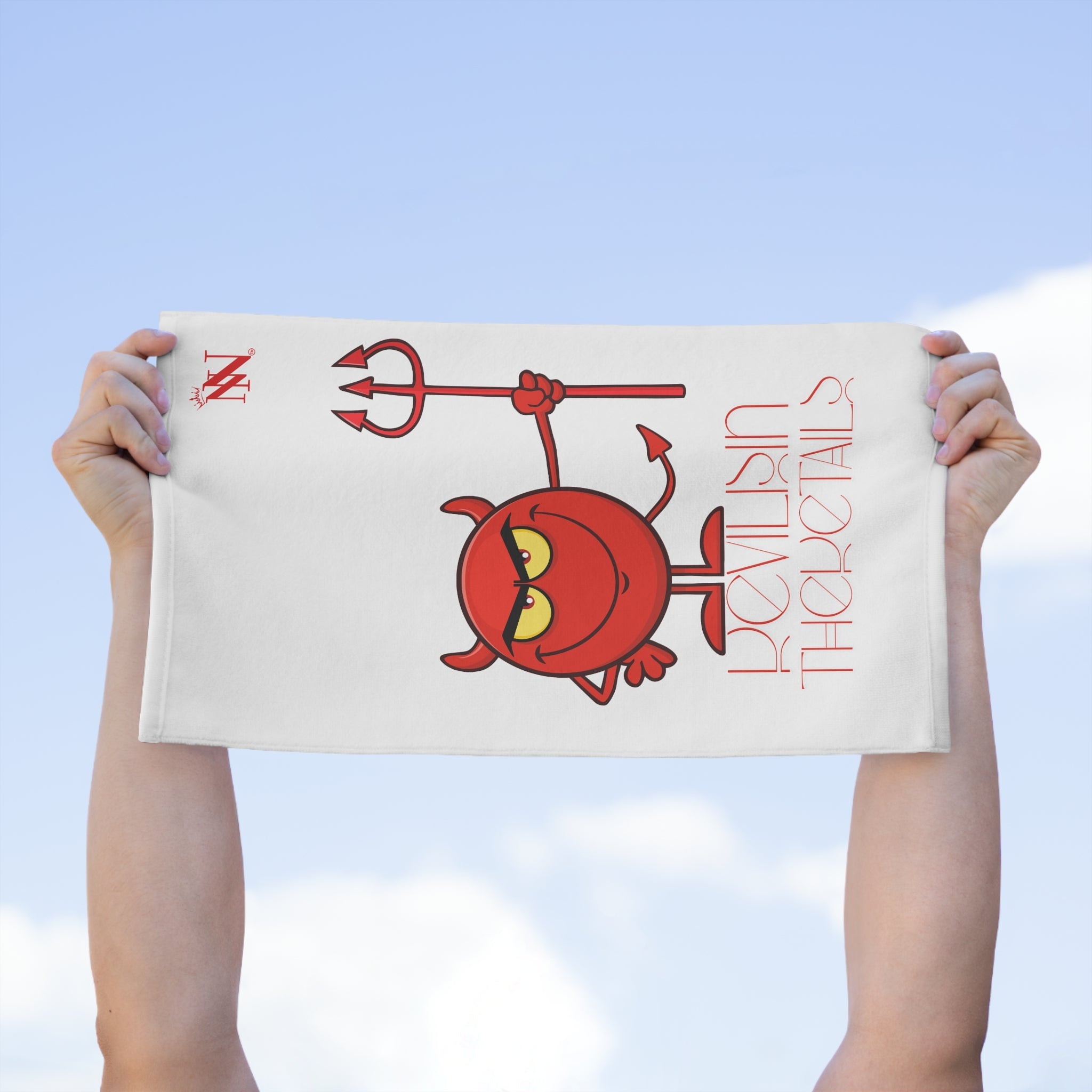 Devil is in The Details White | Mix & Match Soft Fun-Flirty Lovers’ Towels