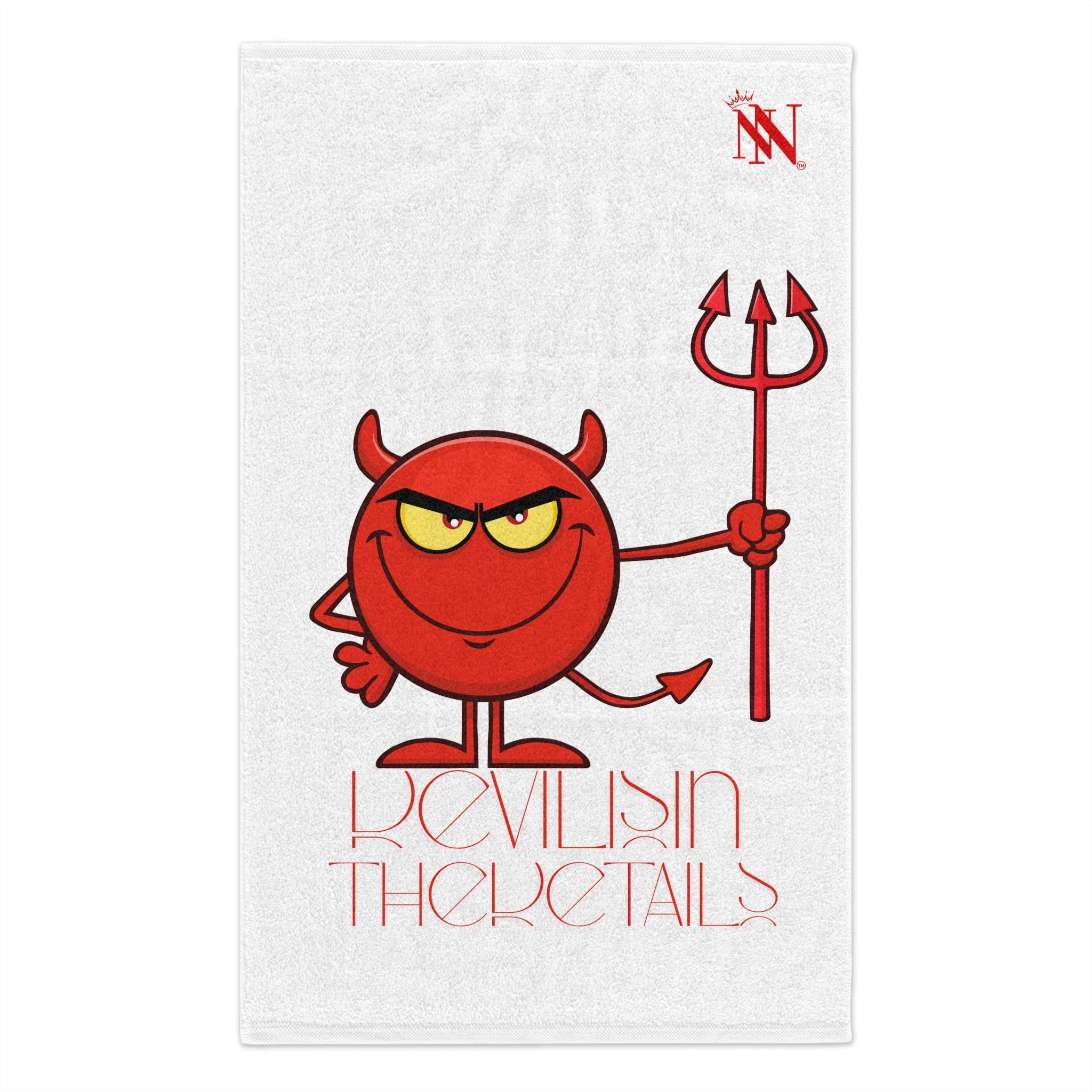 Devil is in The Details White | Mix & Match Soft Fun-Flirty Lovers’ Towels