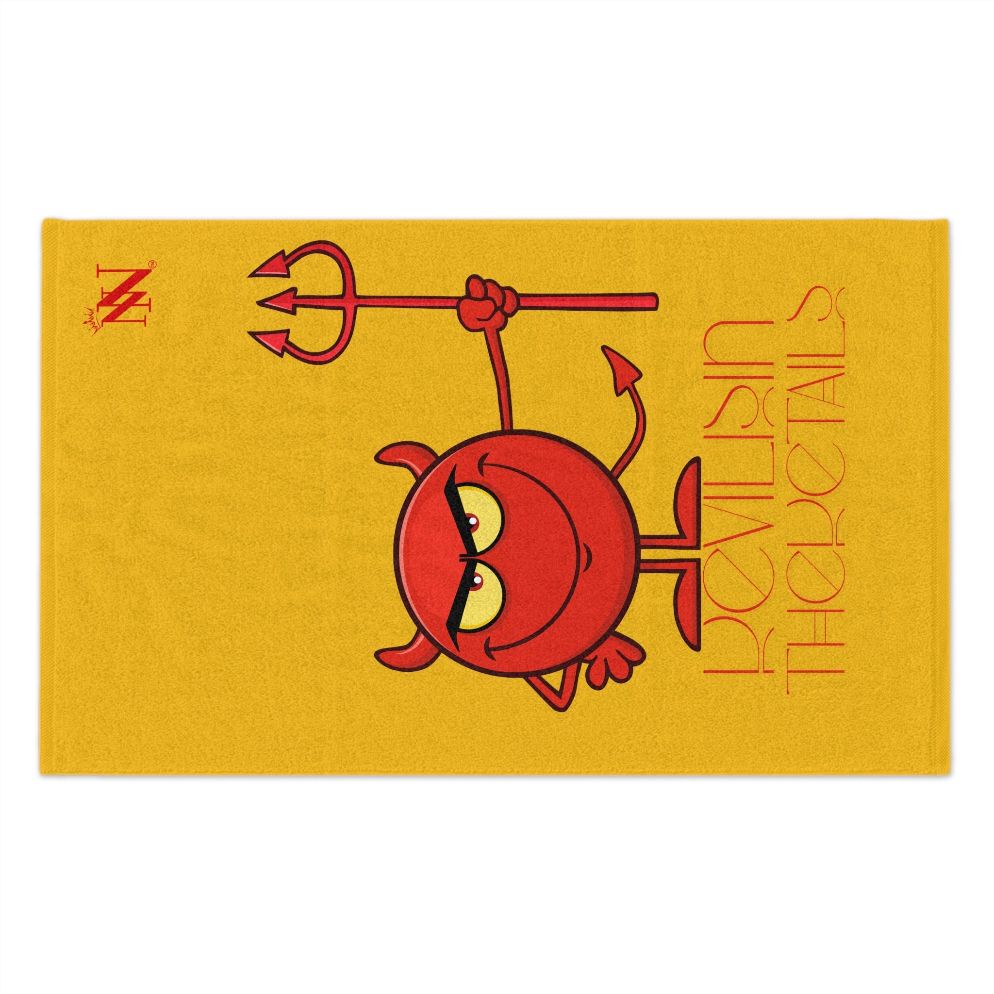 Devil is in The Details Yellow | Mix & Match Soft Fun-Flirty Lovers’ Towels