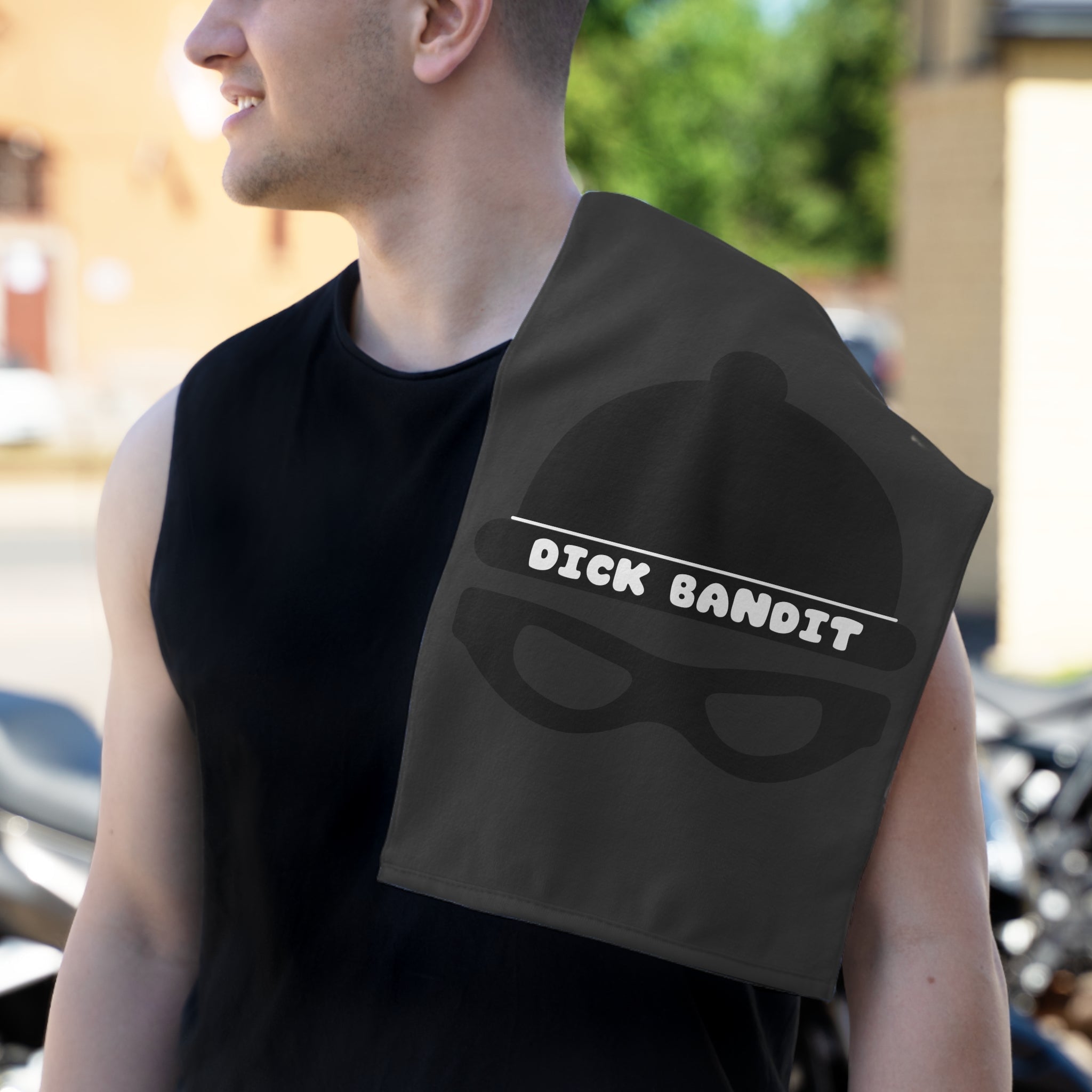 Dick Bandit Dark Grey | Mix & Match Soft Fun-Flirty Lovers’ Towels