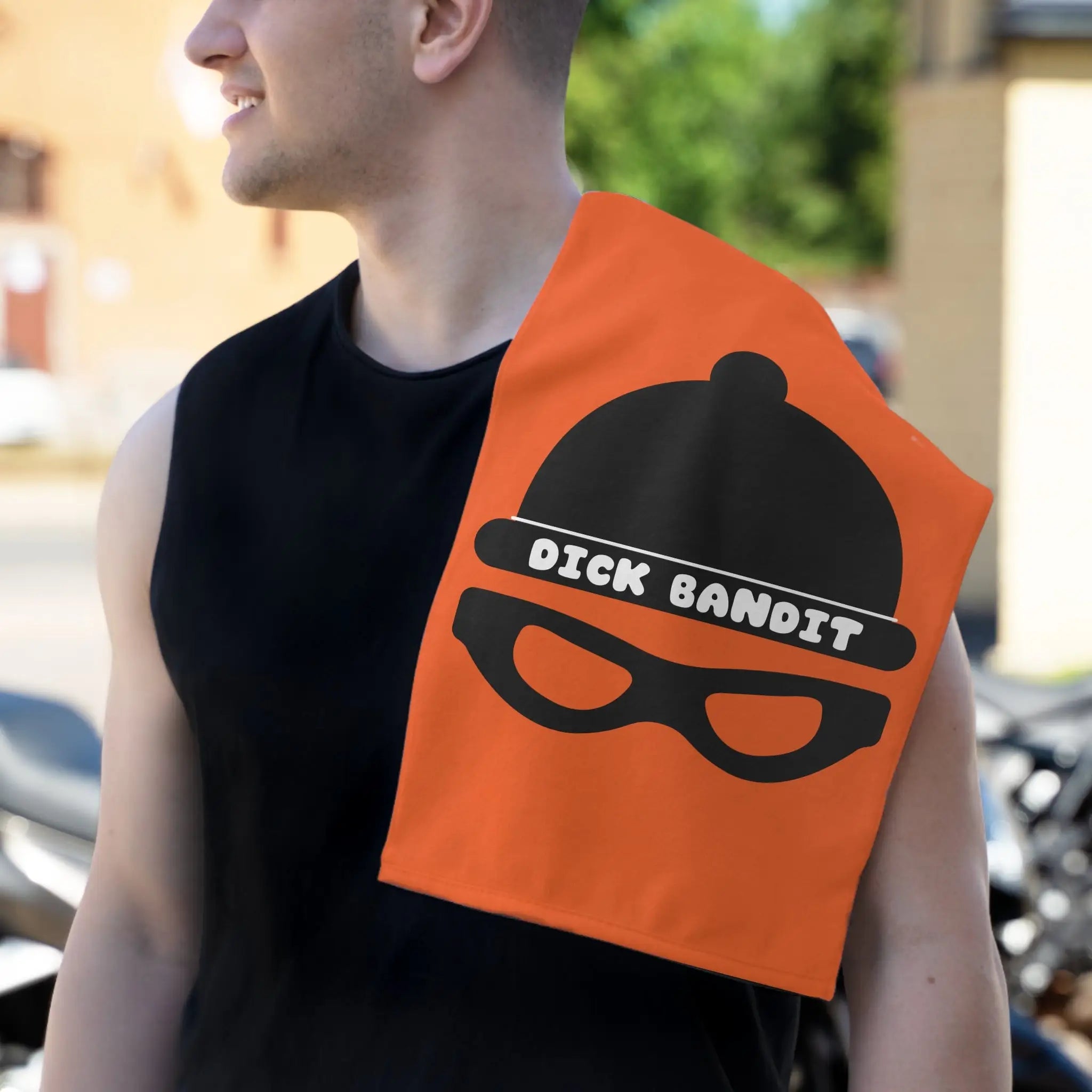 Dick Bandit Orange | Mix & Match Soft Fun-Flirty Lovers’ Towels