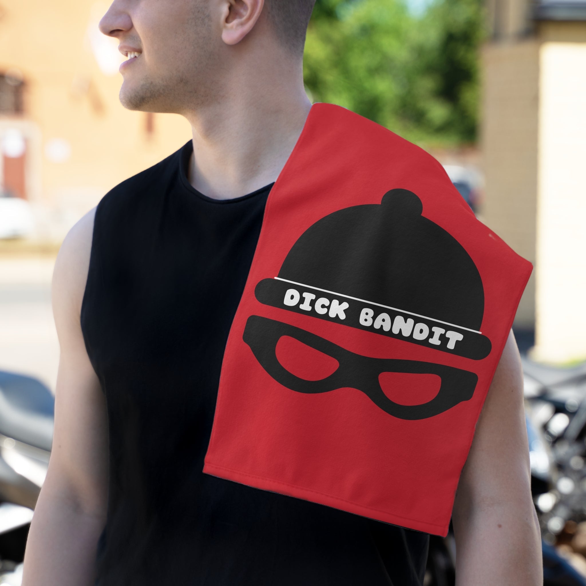 Dick Bandit Red | Mix & Match Soft Fun-Flirty Lovers’ Towels