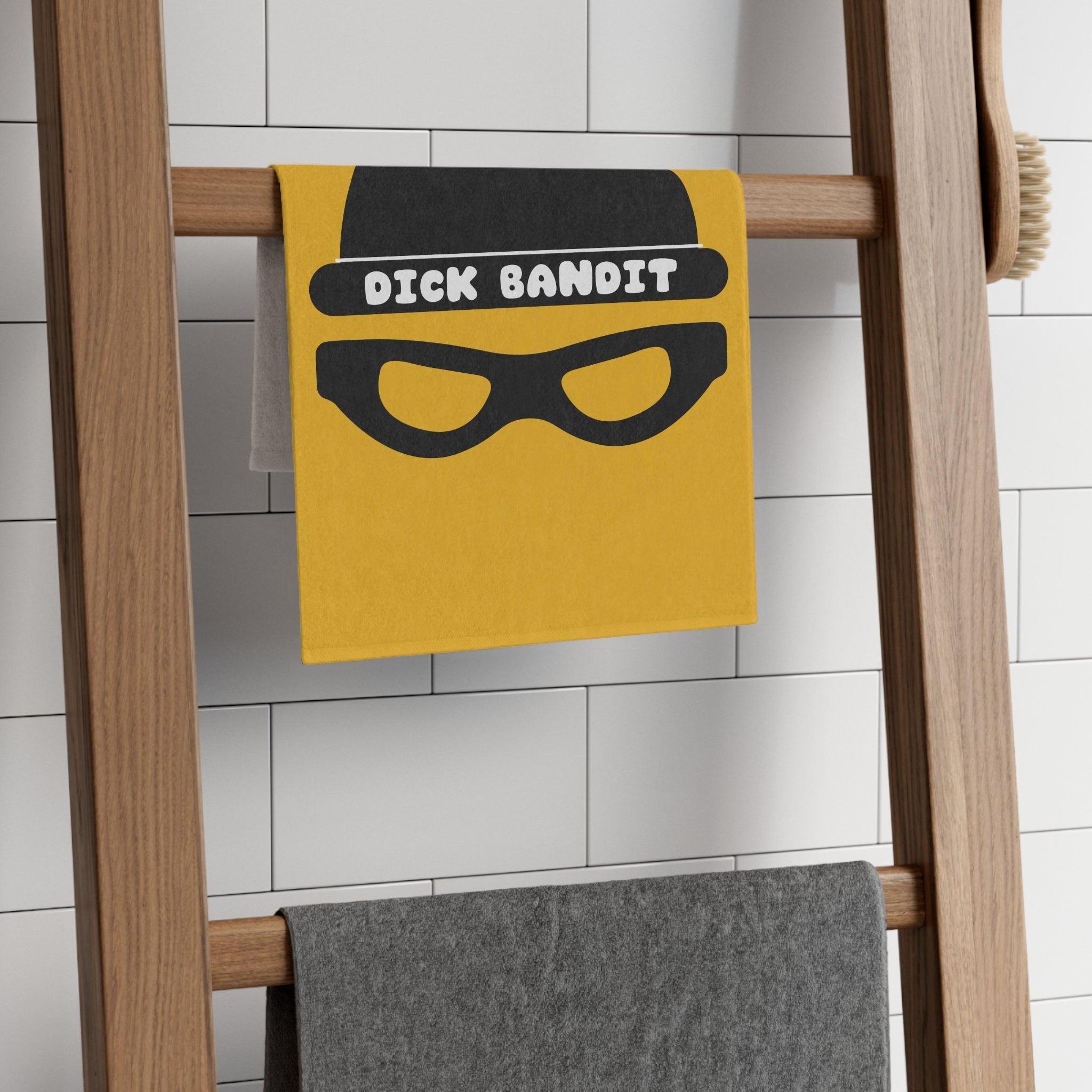 Dick Bandit Yellow | Mix & Match Soft Fun-Flirty Lovers’ Towels