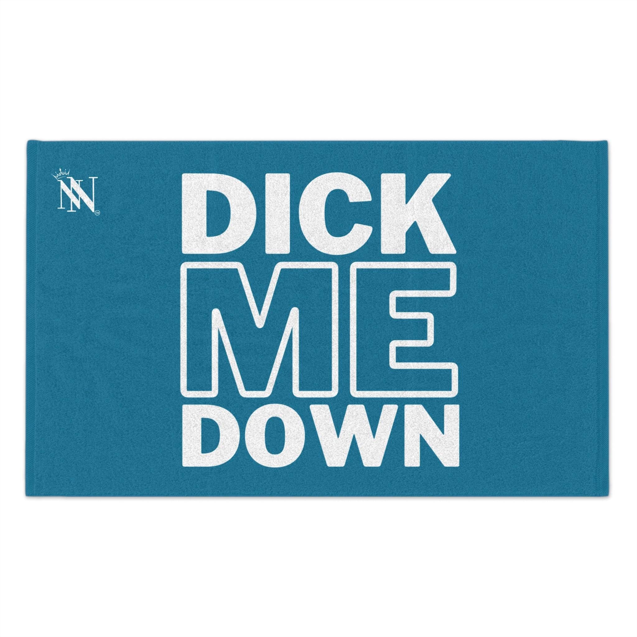 Dick Me Down Blue Mix & Match Soft Sex Towels | Flirty Lovers’ Gifts