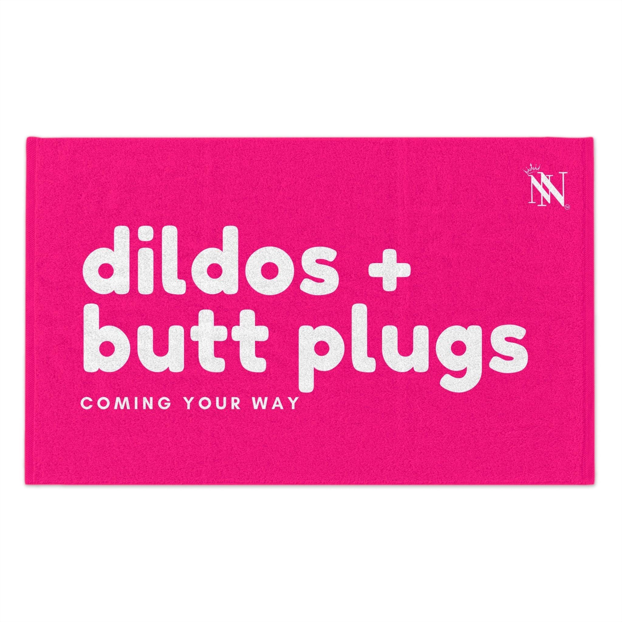 Dildo + Butt Plugs Your Way Pink Mix & Match Soft Sex Towels | Flirty Lovers’ Gifts