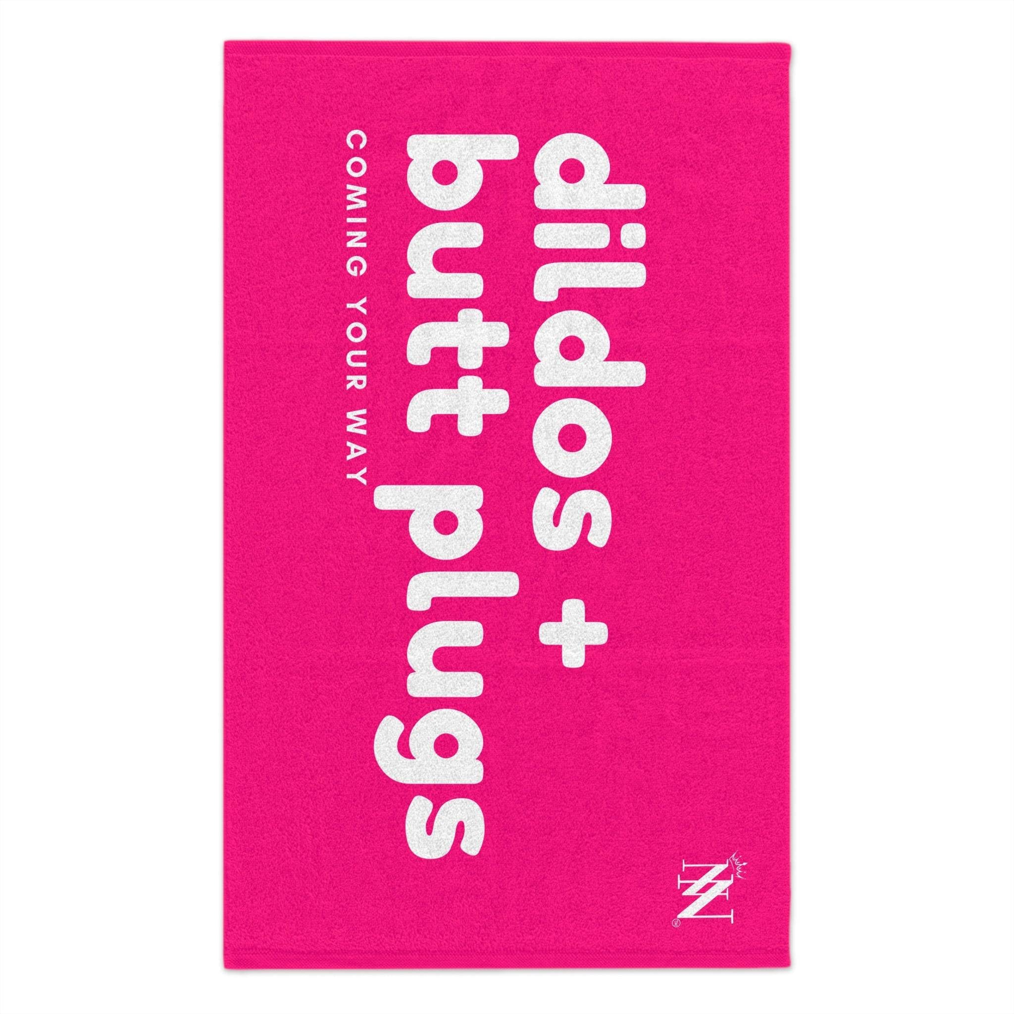 Dildo + Butt Plugs Your Way Pink Mix & Match Soft Sex Towels | Flirty Lovers’ Gifts