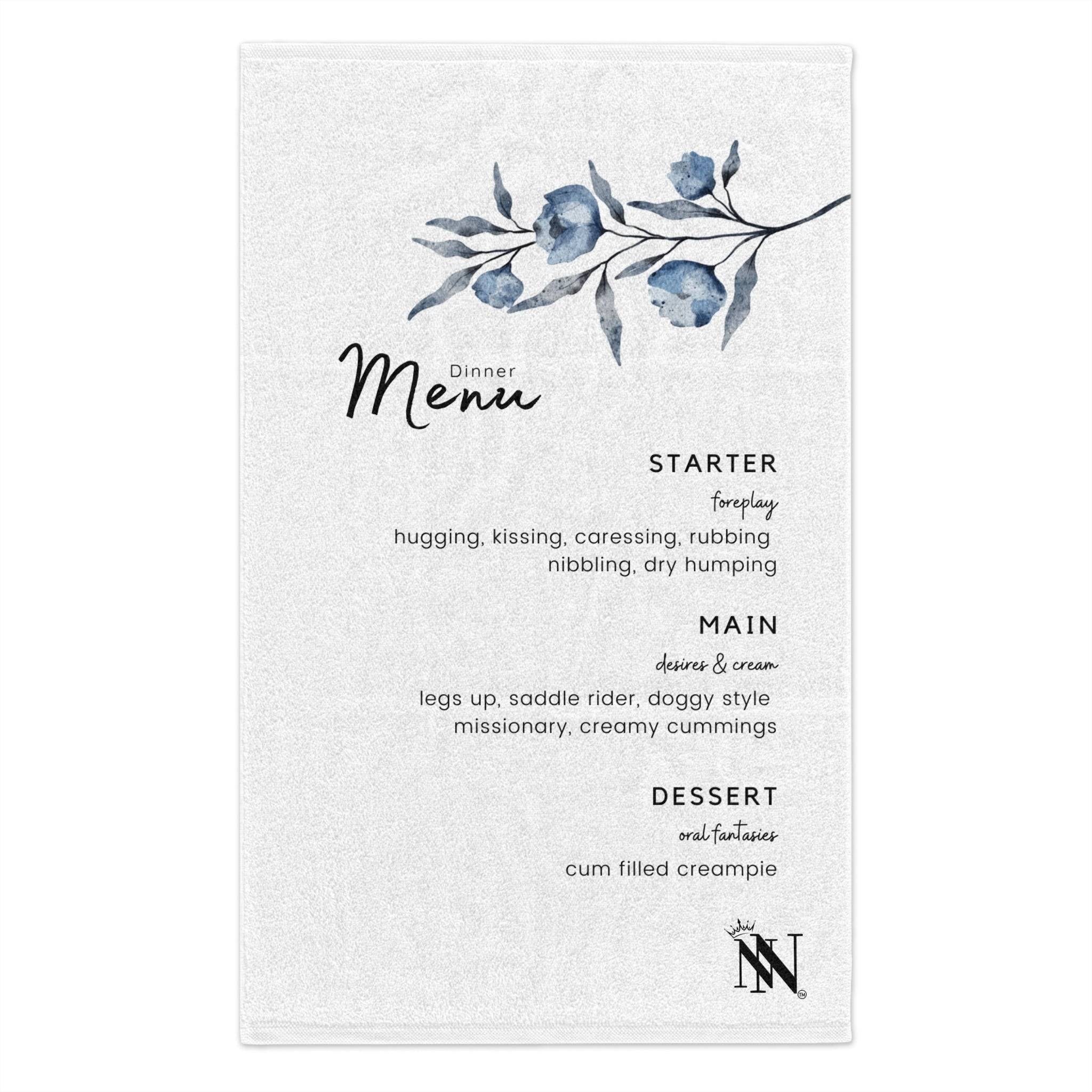 Dinner Menu | Mix & Match Soft Fun-Flirty Lovers’ Towels