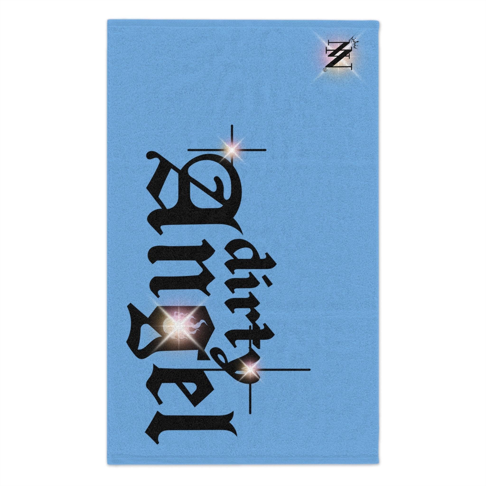 Dirty Angel Blue | Mix & Match Soft Fun-Flirty Lovers’ Towels