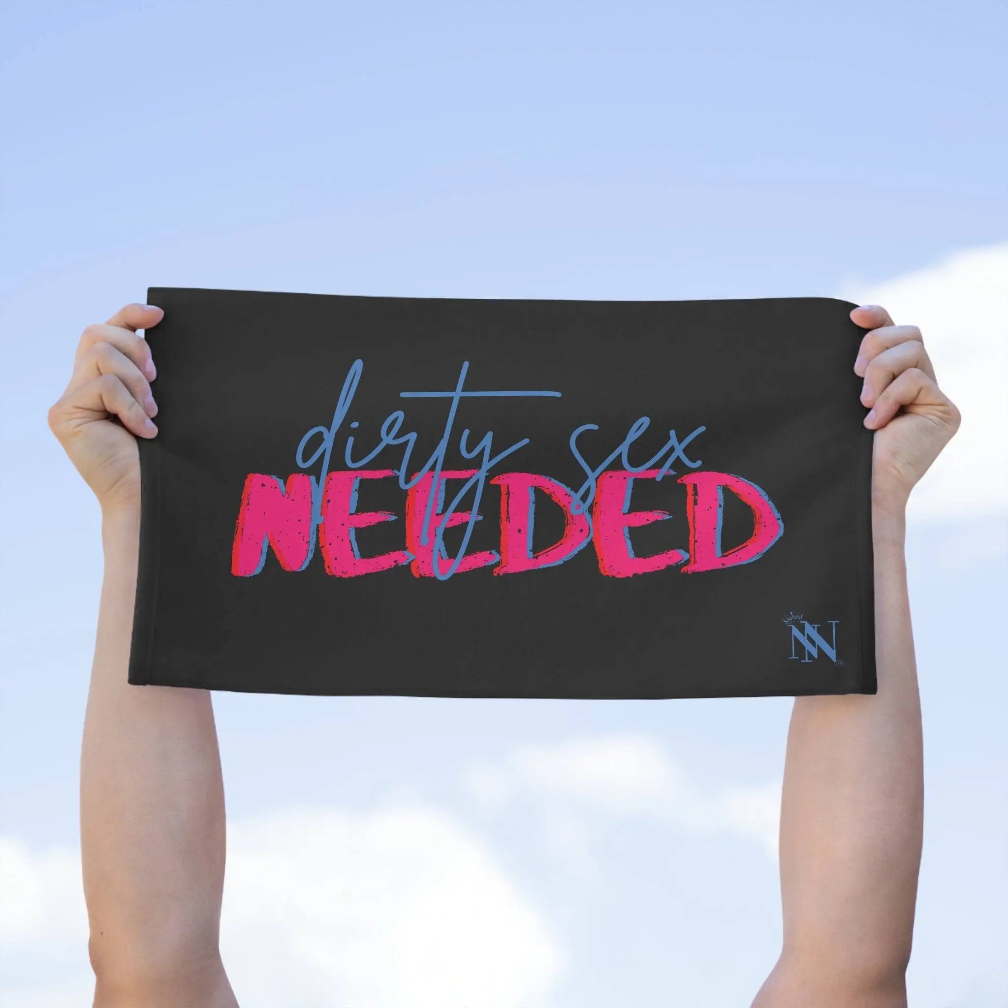 Dirty Sex Needed Black | Mix & Match Soft Sex Towels | Flirty Lovers’ Gifts